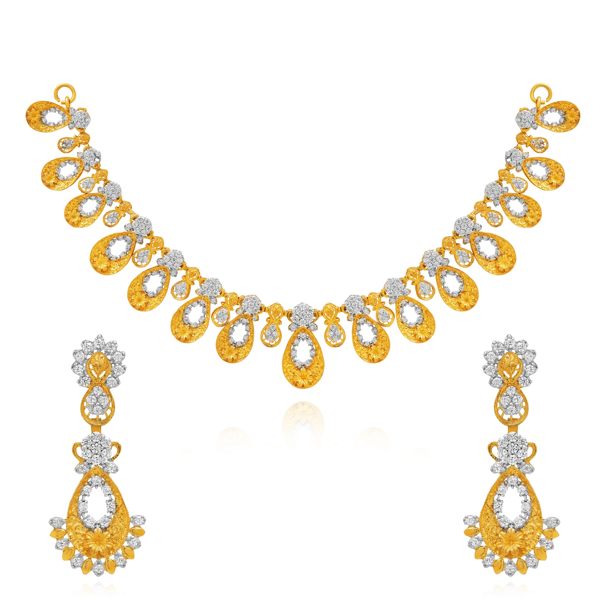 NS00795%201 Collar Necklace in 21K Gold