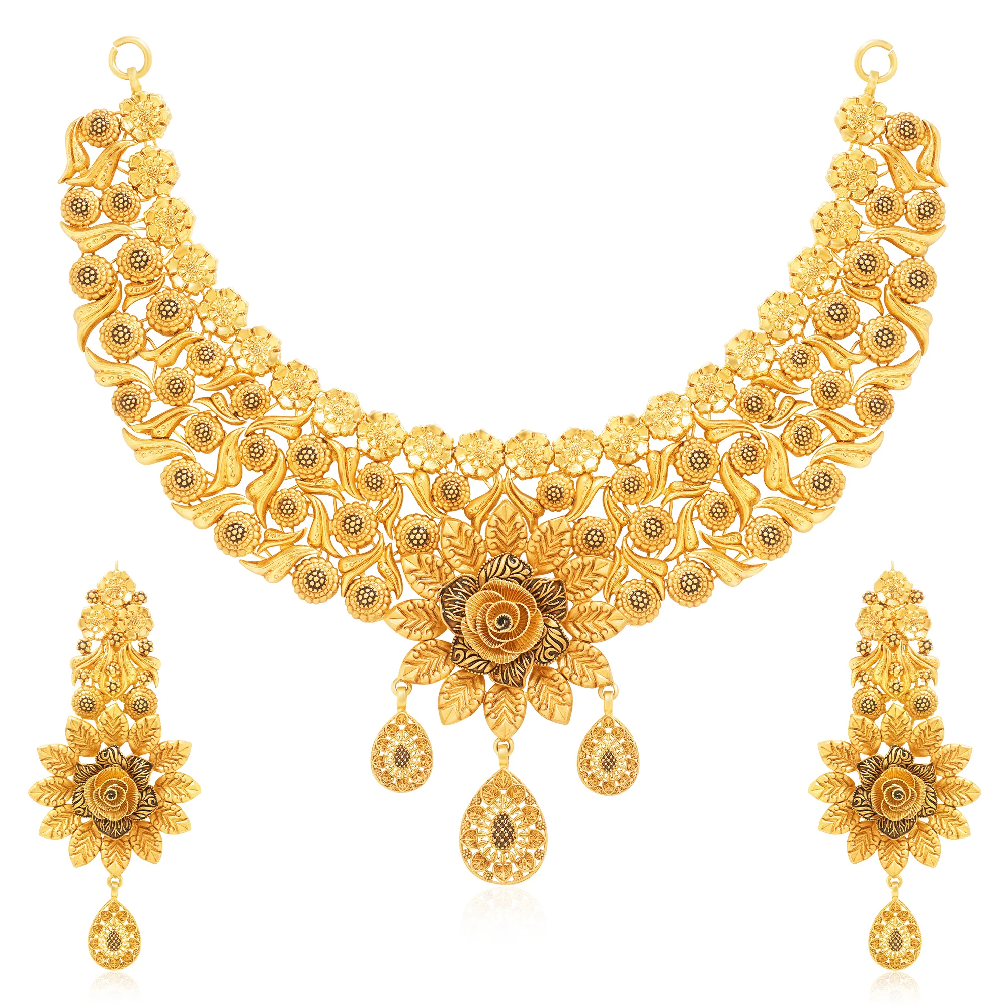 NS00832%201 Choker Necklace in 21K Gold