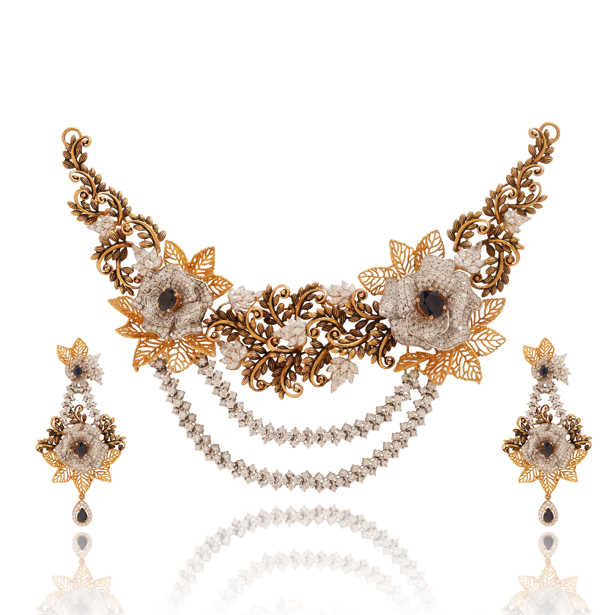 NS00900%20%281%29 Collar Necklace in 21K Gold