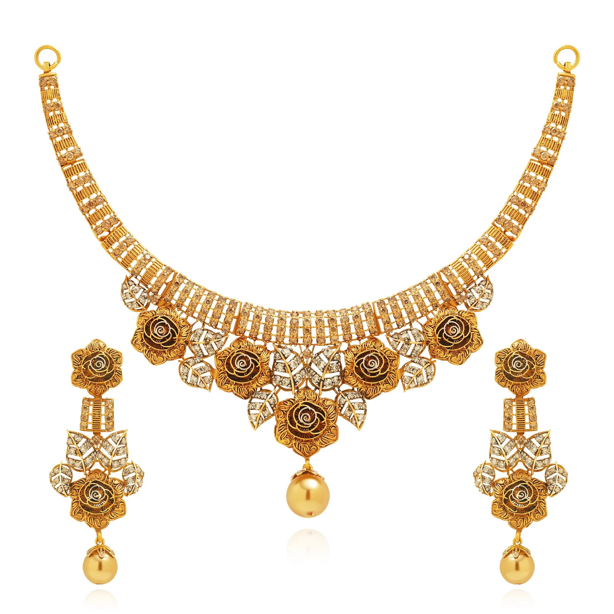 NS00965%201 Lariat Necklace in 21K Gold