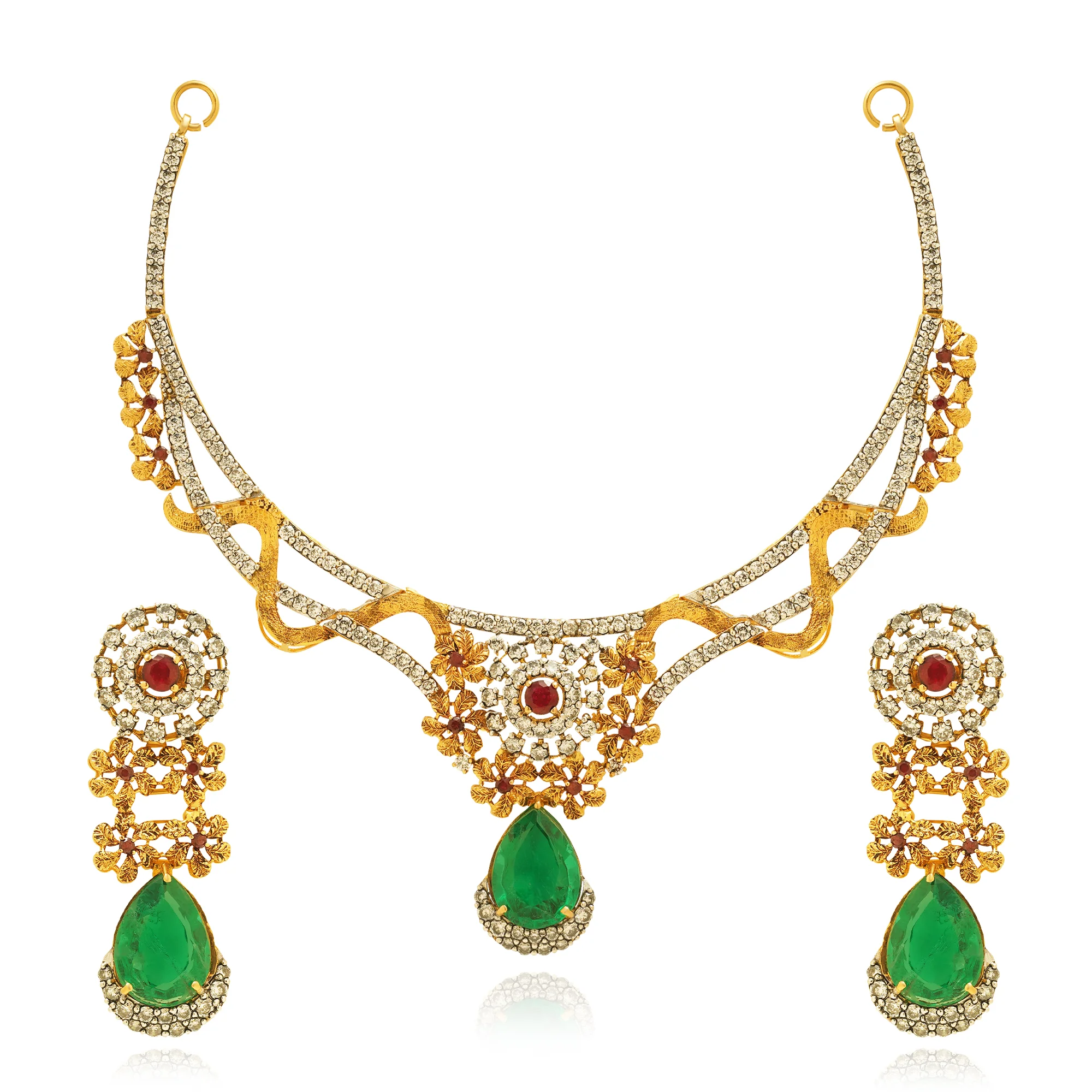 NS00970%201 Collar Necklace in 21K Gold