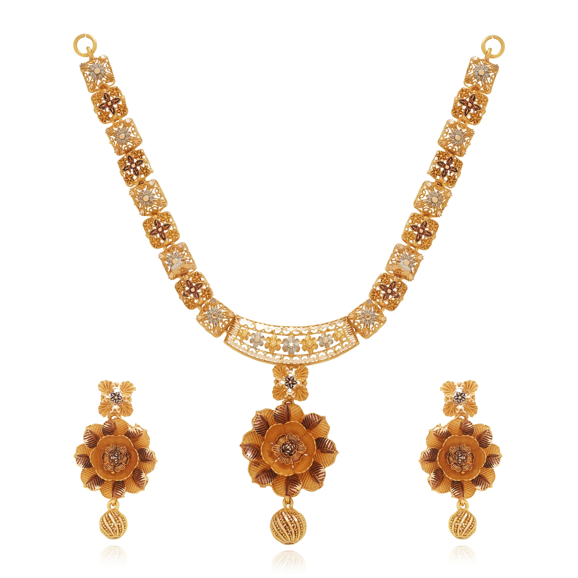 NS00995%201 Collar Necklace in 21K Gold