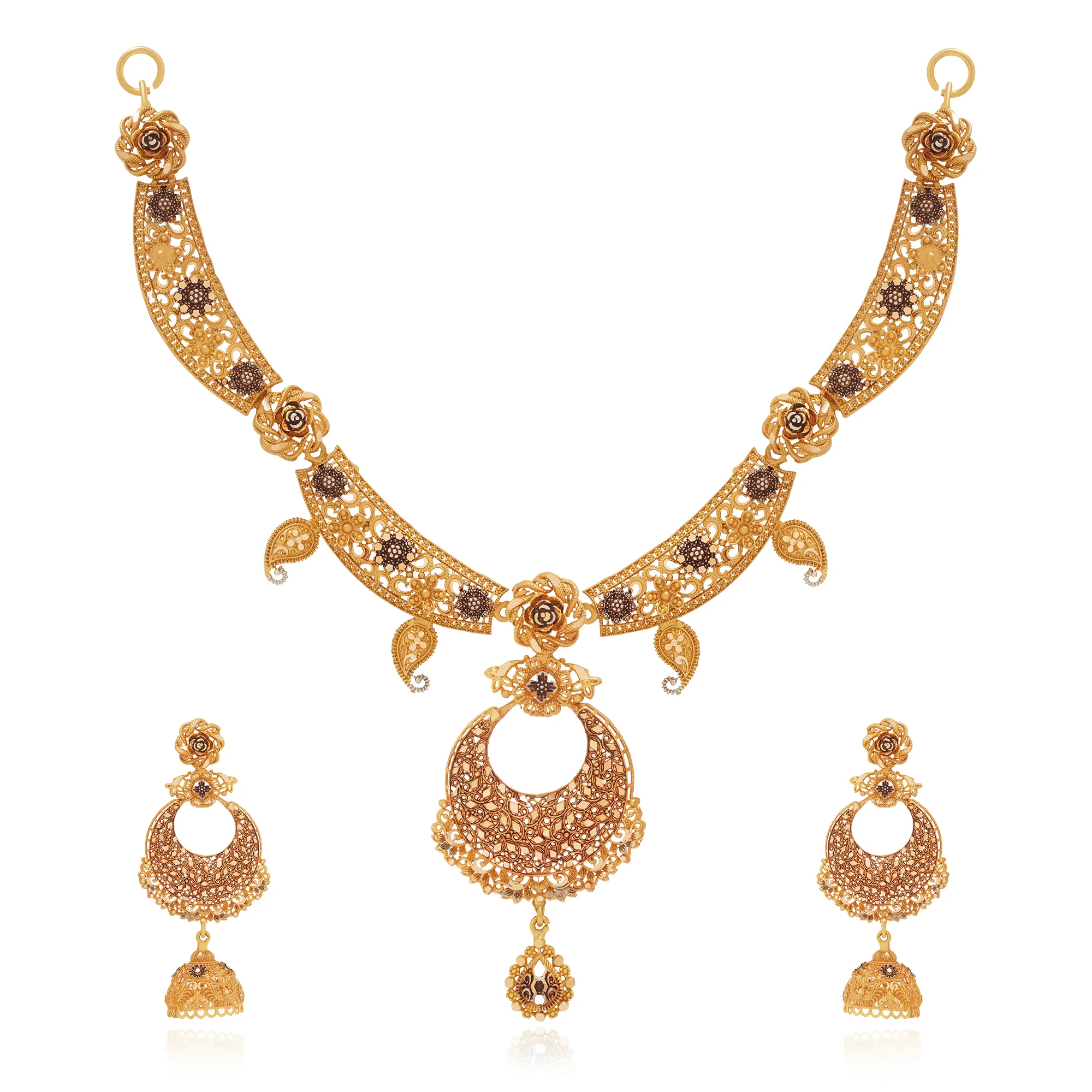 NS01006%201 Collar Necklace in 21K Gold