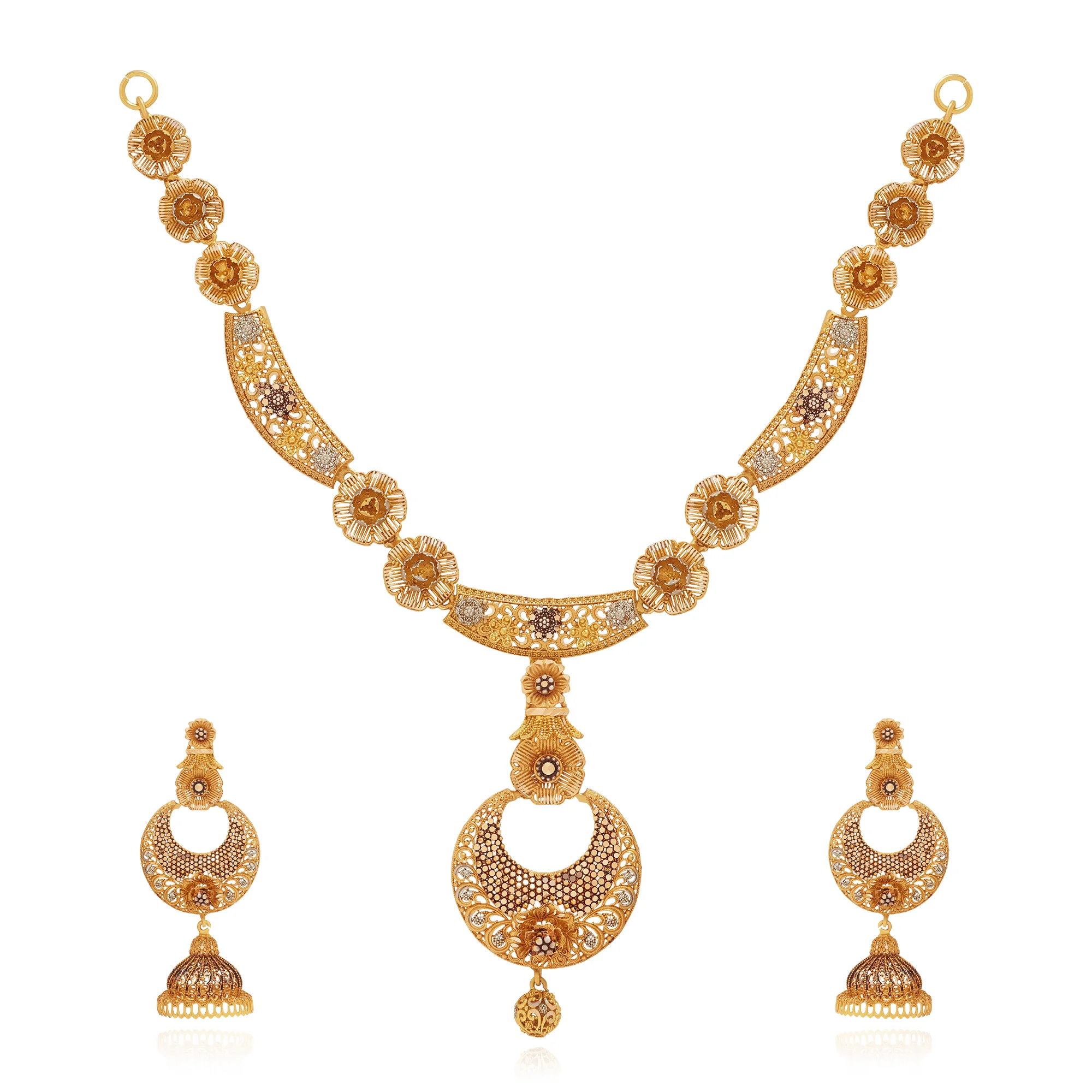 NS01009%201 Collar Necklace in 21K Gold