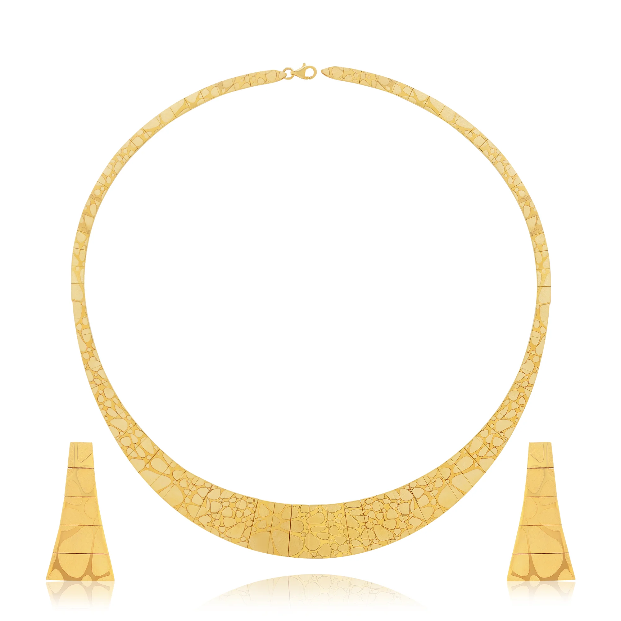 NS01037%201 Collar Necklace in 21K Gold