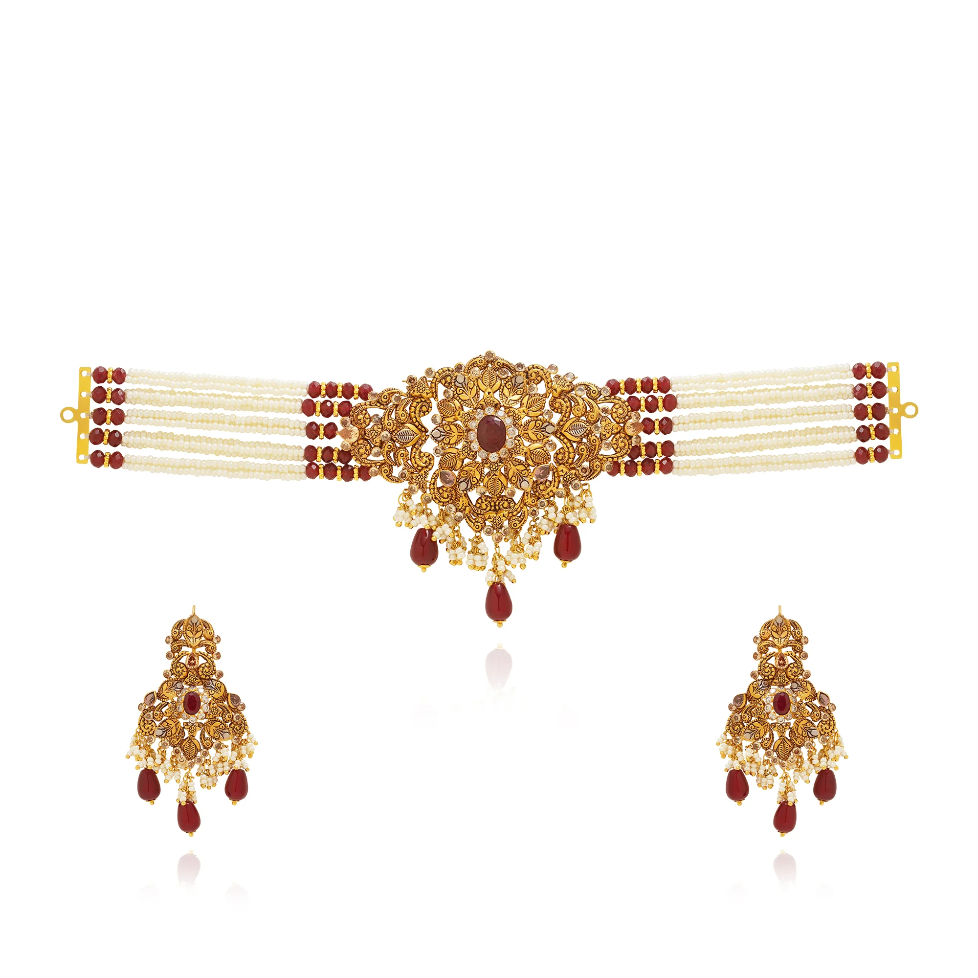 NS01045%201 Choker Necklace in 21K Gold