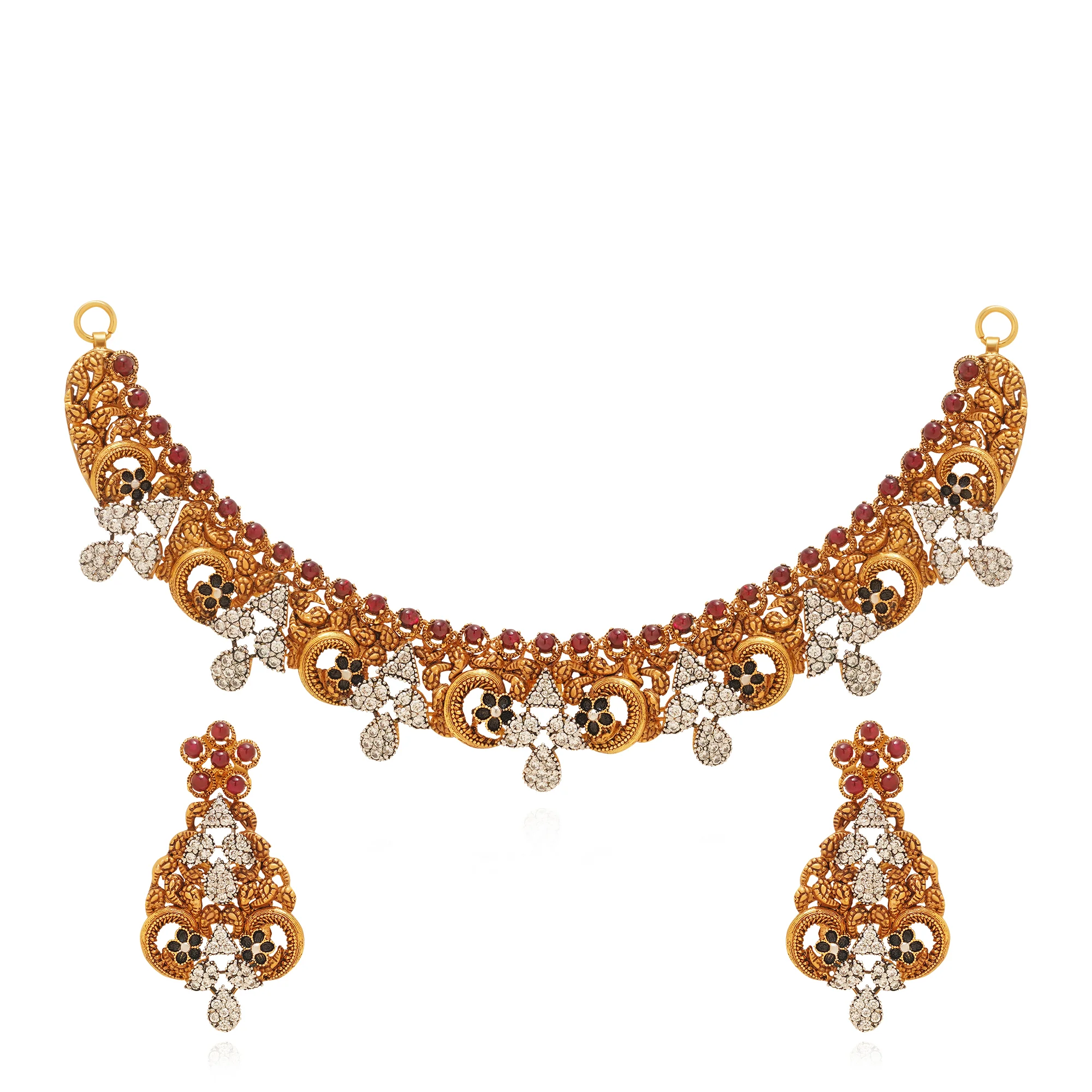 NS01075%201 Collar Necklace in 21K Gold