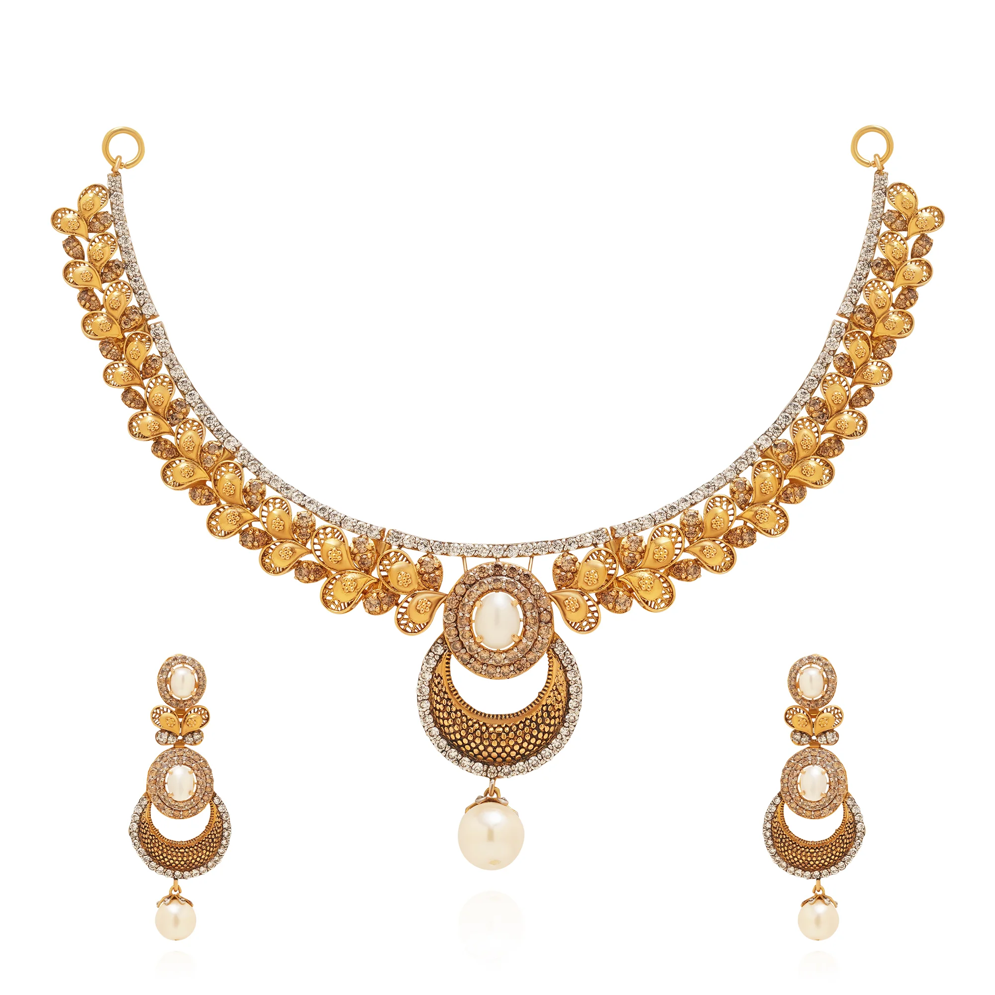 NS01077%201 Collar Necklace in 21K Gold