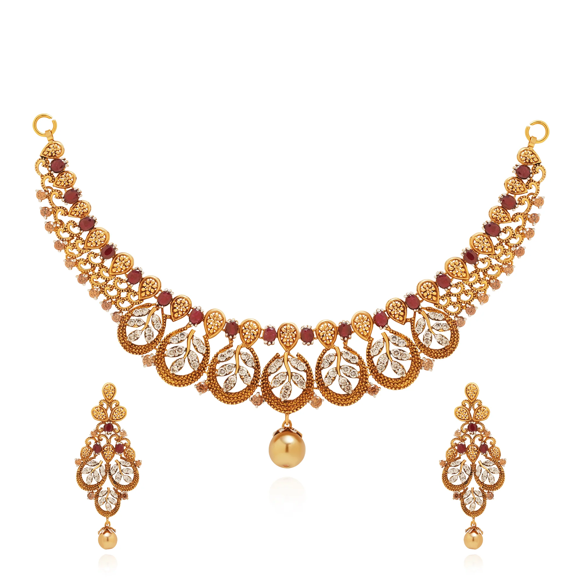 NS01080%201 Necklace Set in 21k gold