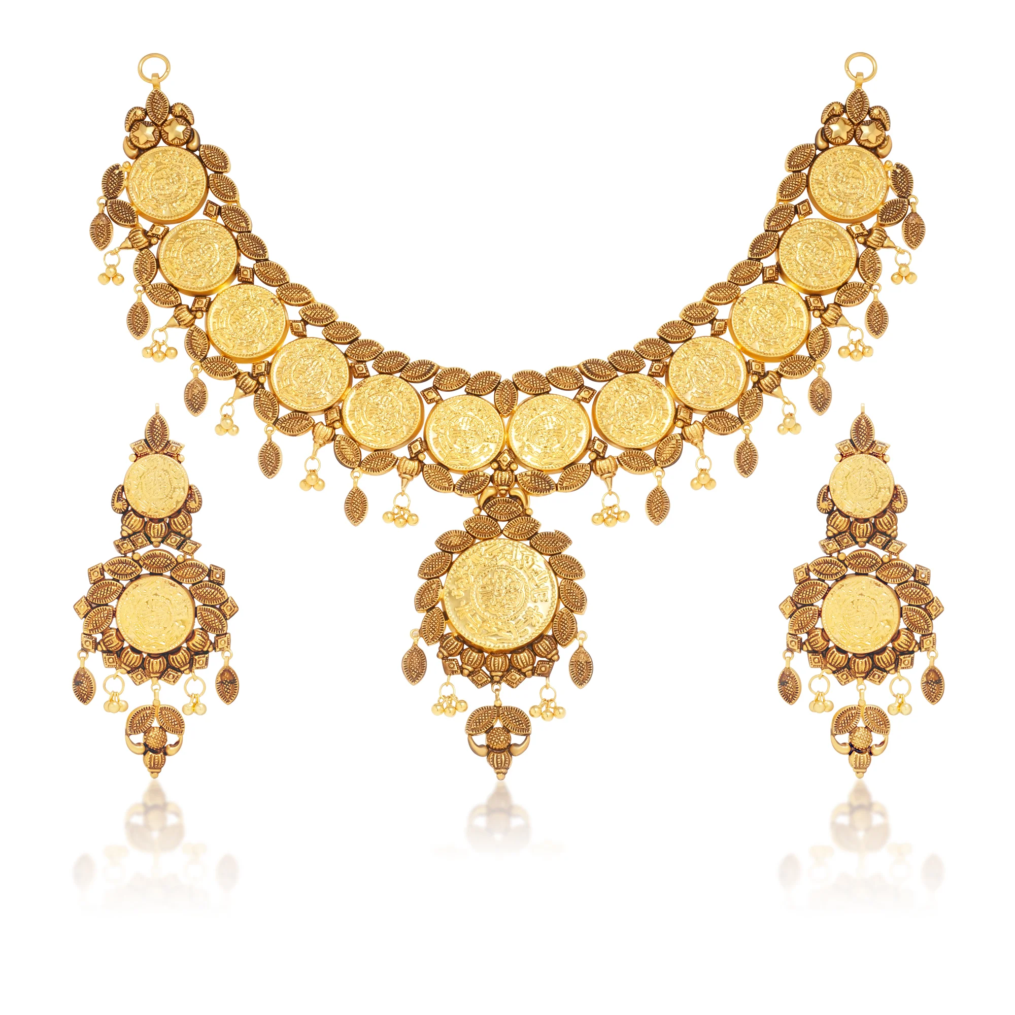 NS01096%201 Collar Necklace in 21K Gold