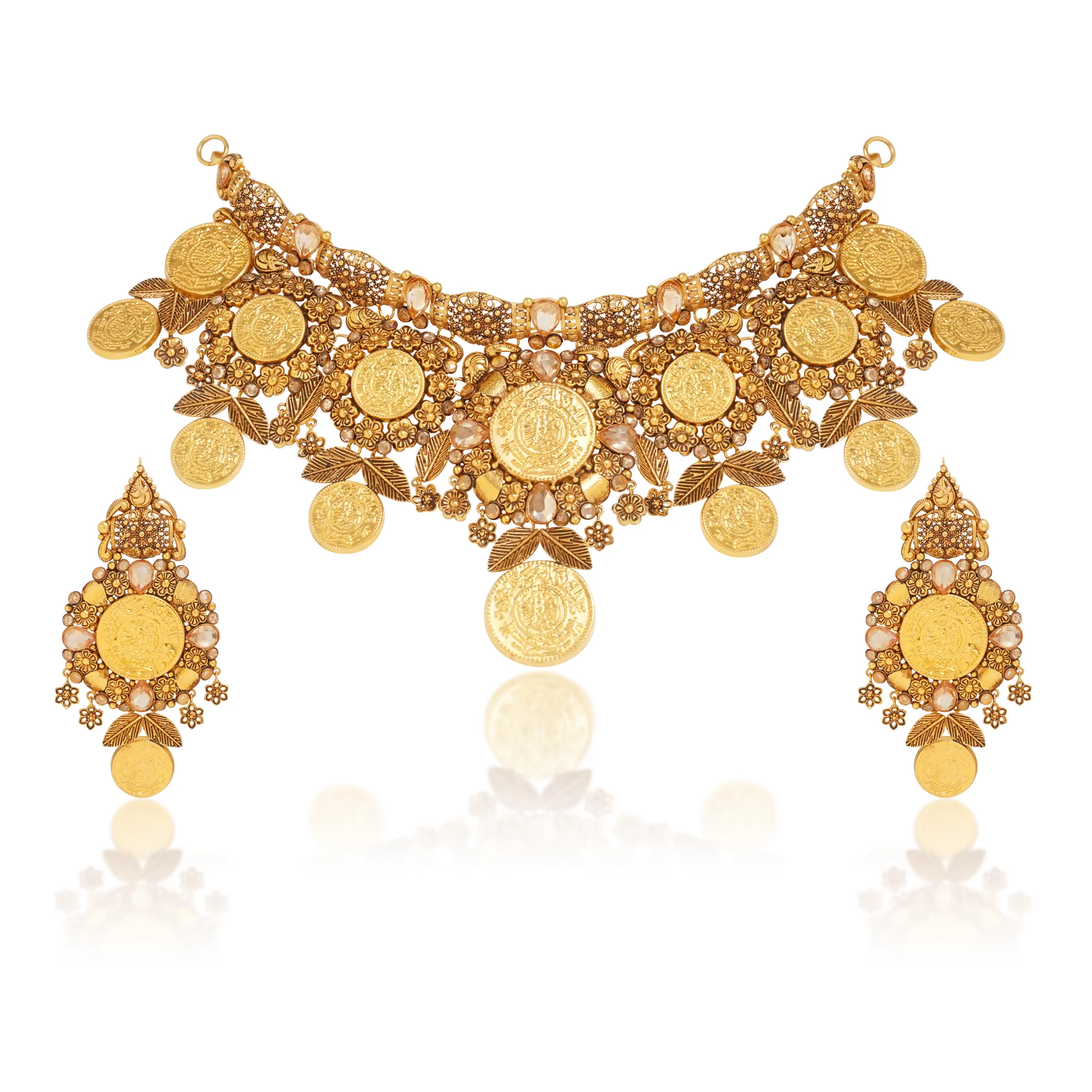NS01099%201 Choker Necklace in 21K Gold