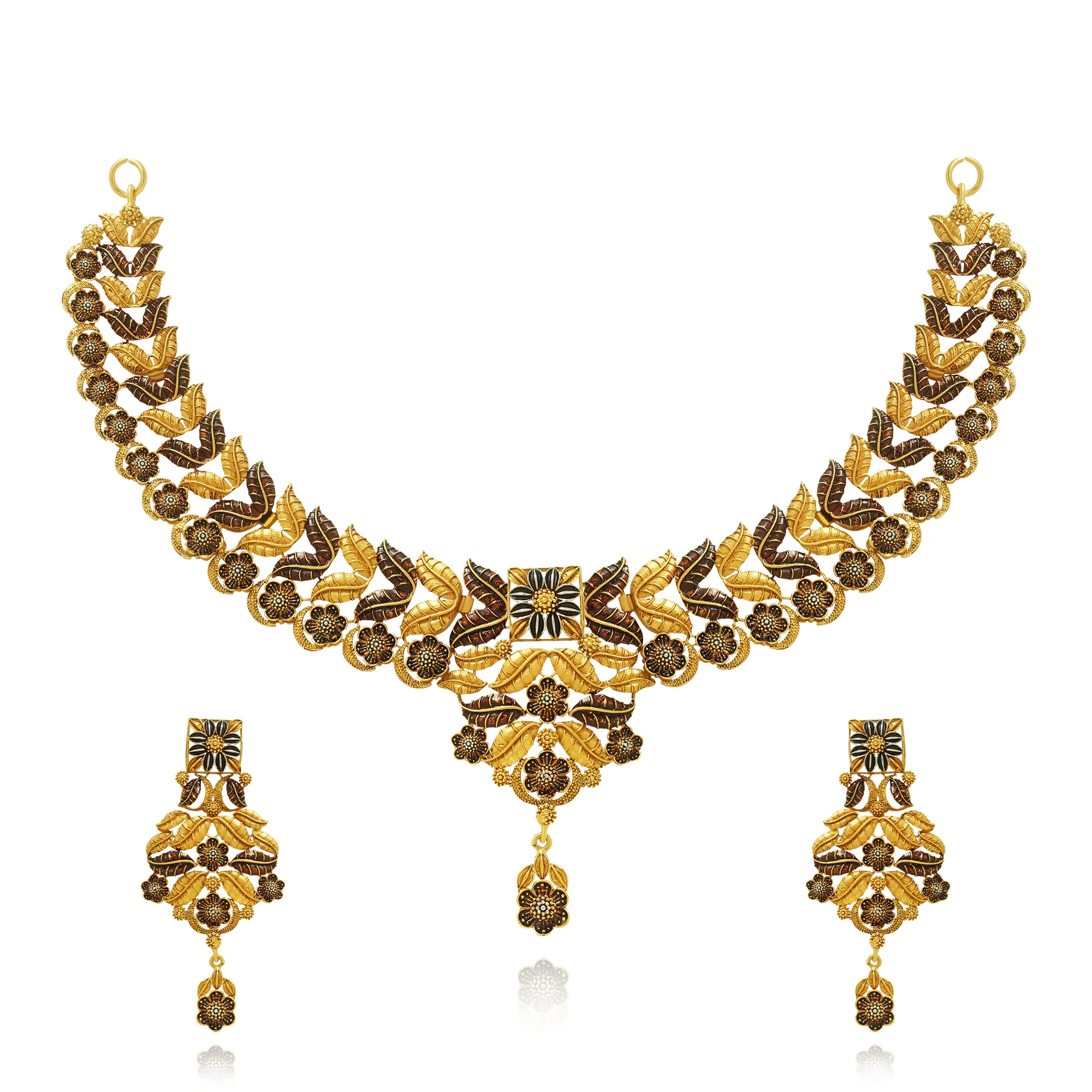 NS01111%201 Collar Necklace in 21K Gold