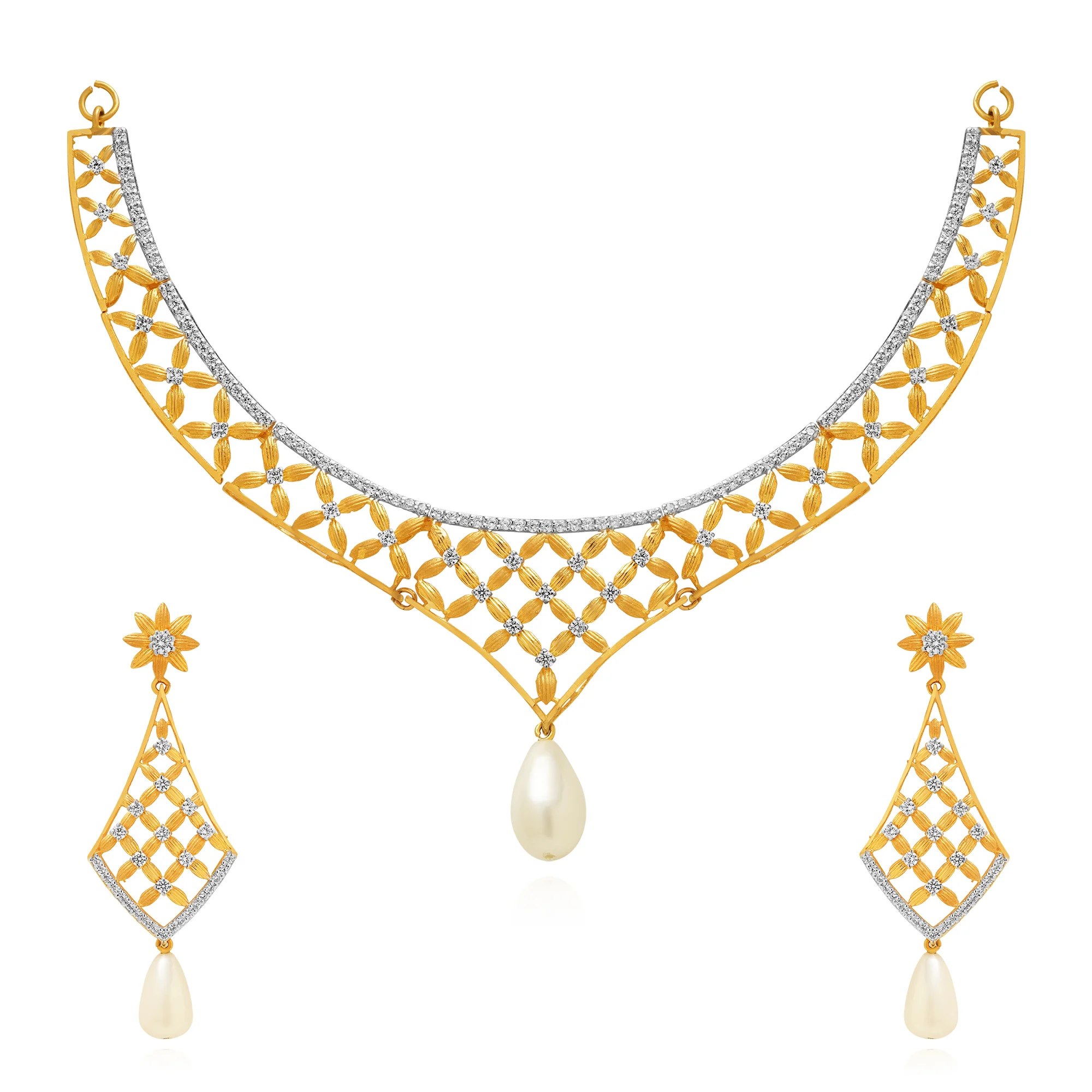 NS01140%201 Collar Necklace in 21K Gold