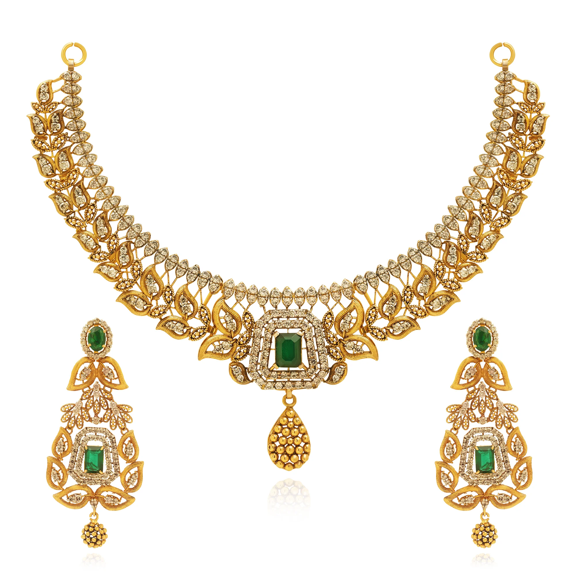 NS01162%201 Collar Necklace in 21K Gold