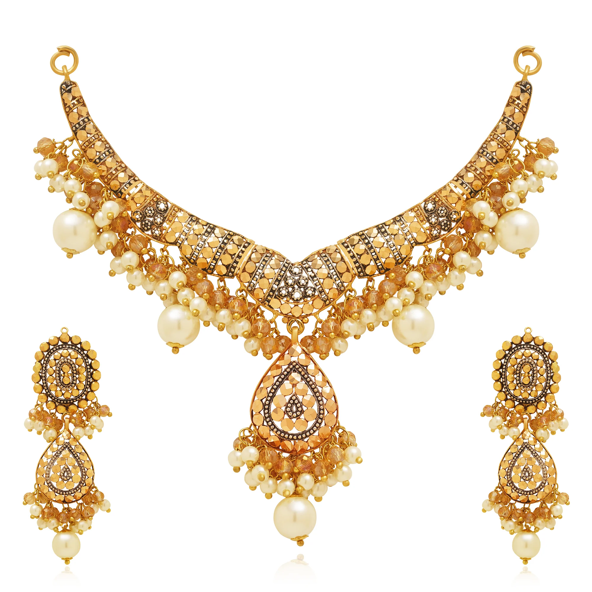 NS01170%201 Collar Necklace in 21K Gold