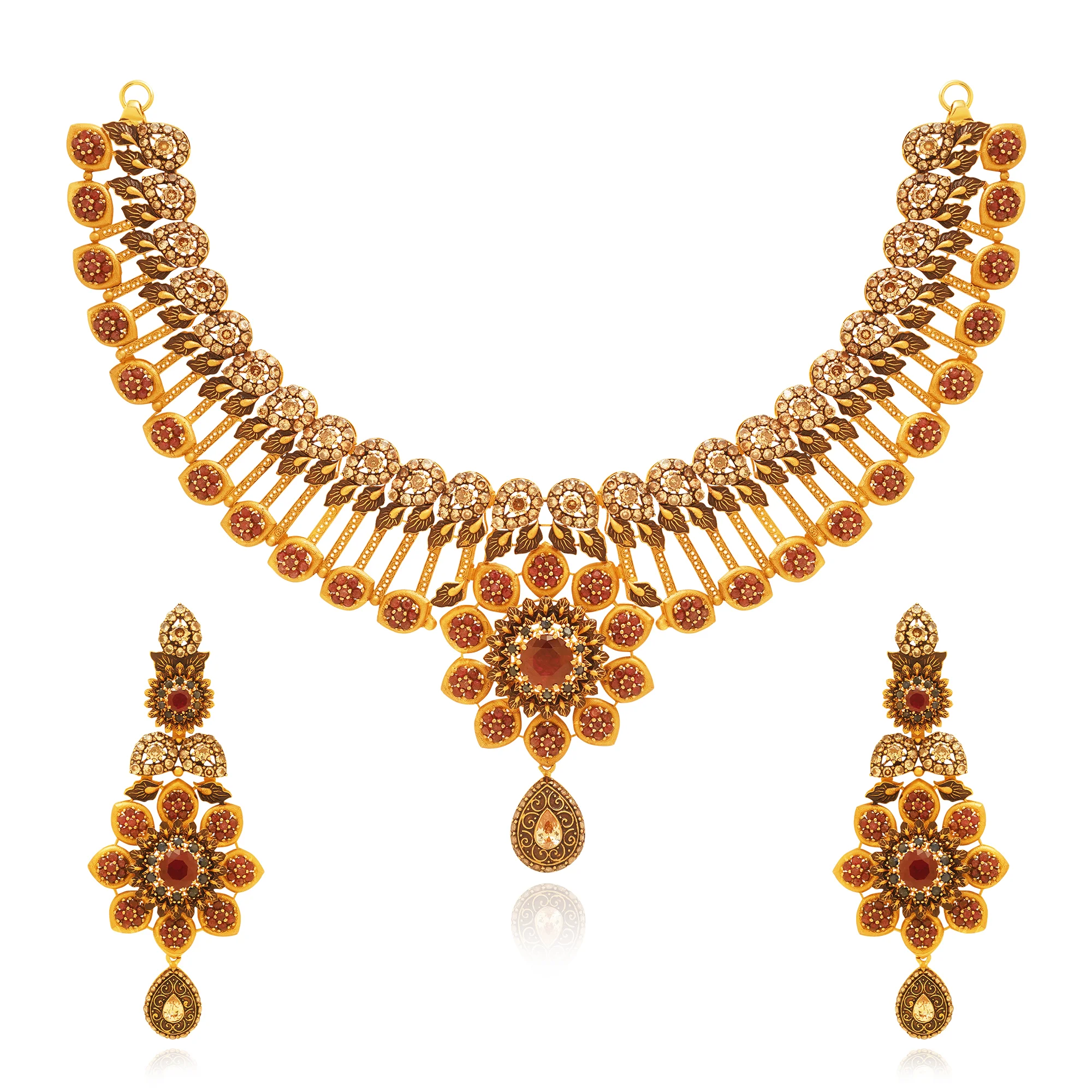 NS01186%201 Collar Necklace in 21K Gold
