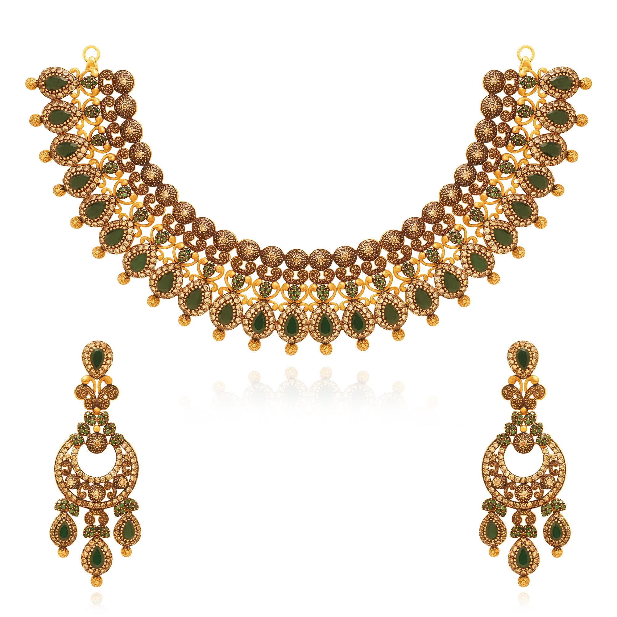 NS01188%201 Collar Necklace in 21K Gold