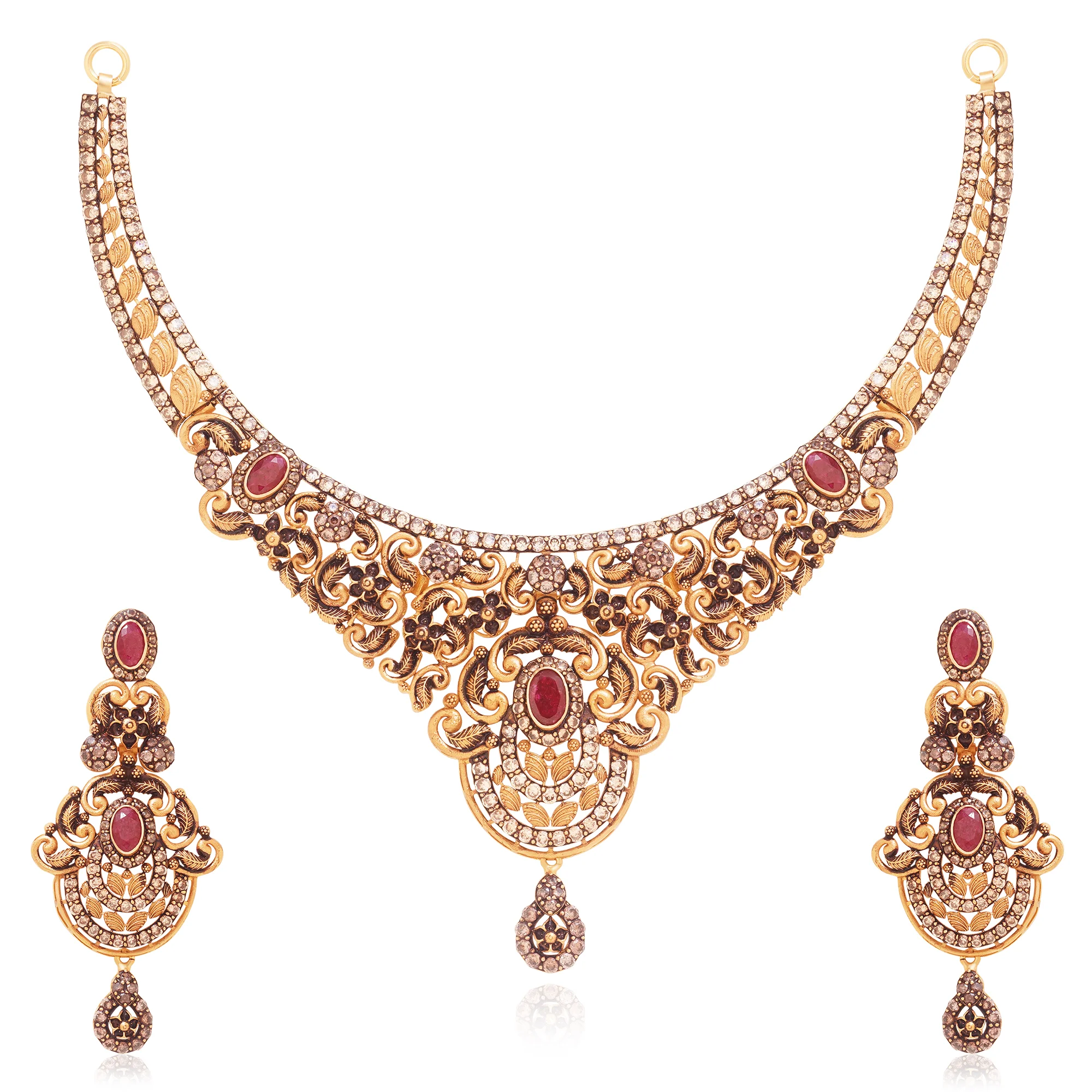 NS01219%201 Lariat Necklace in 21K Gold