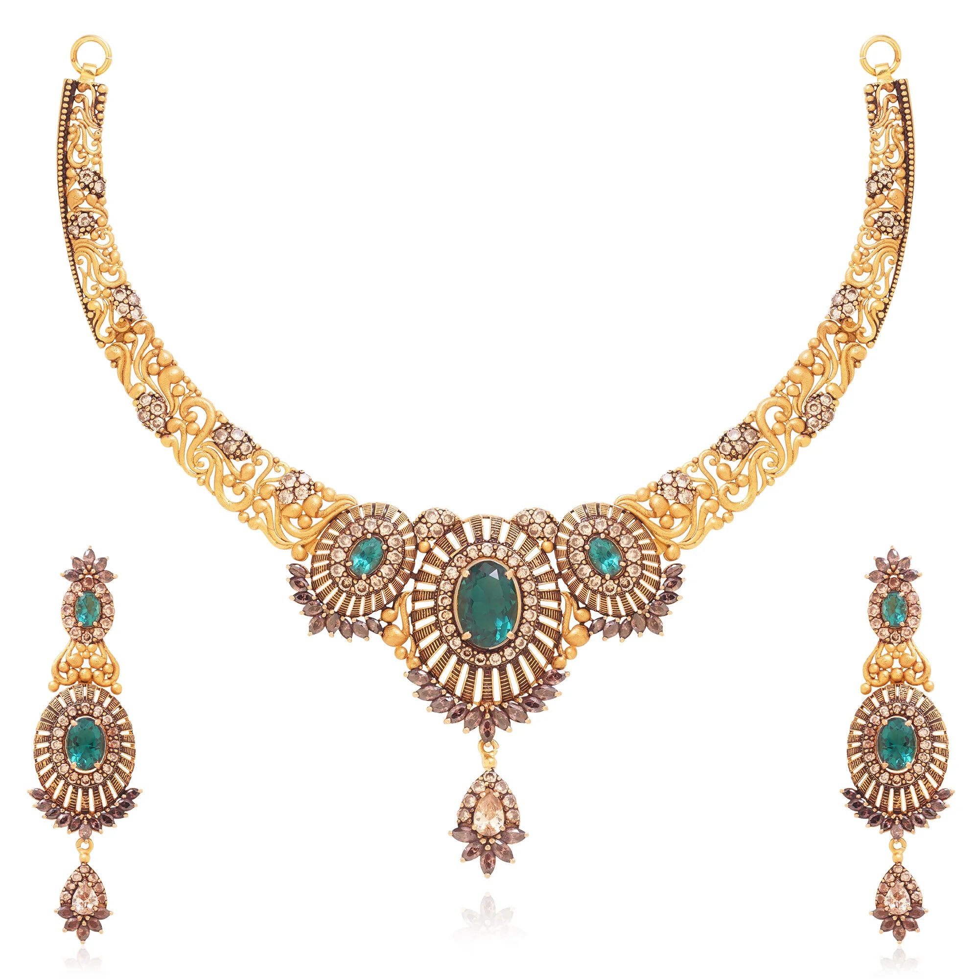 NS01228%201 Lariat Necklace in 21K Gold