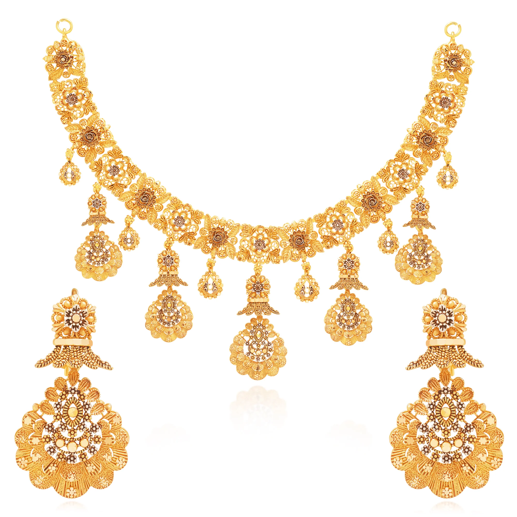 NS01244%201 Collar Necklace in 21K Gold