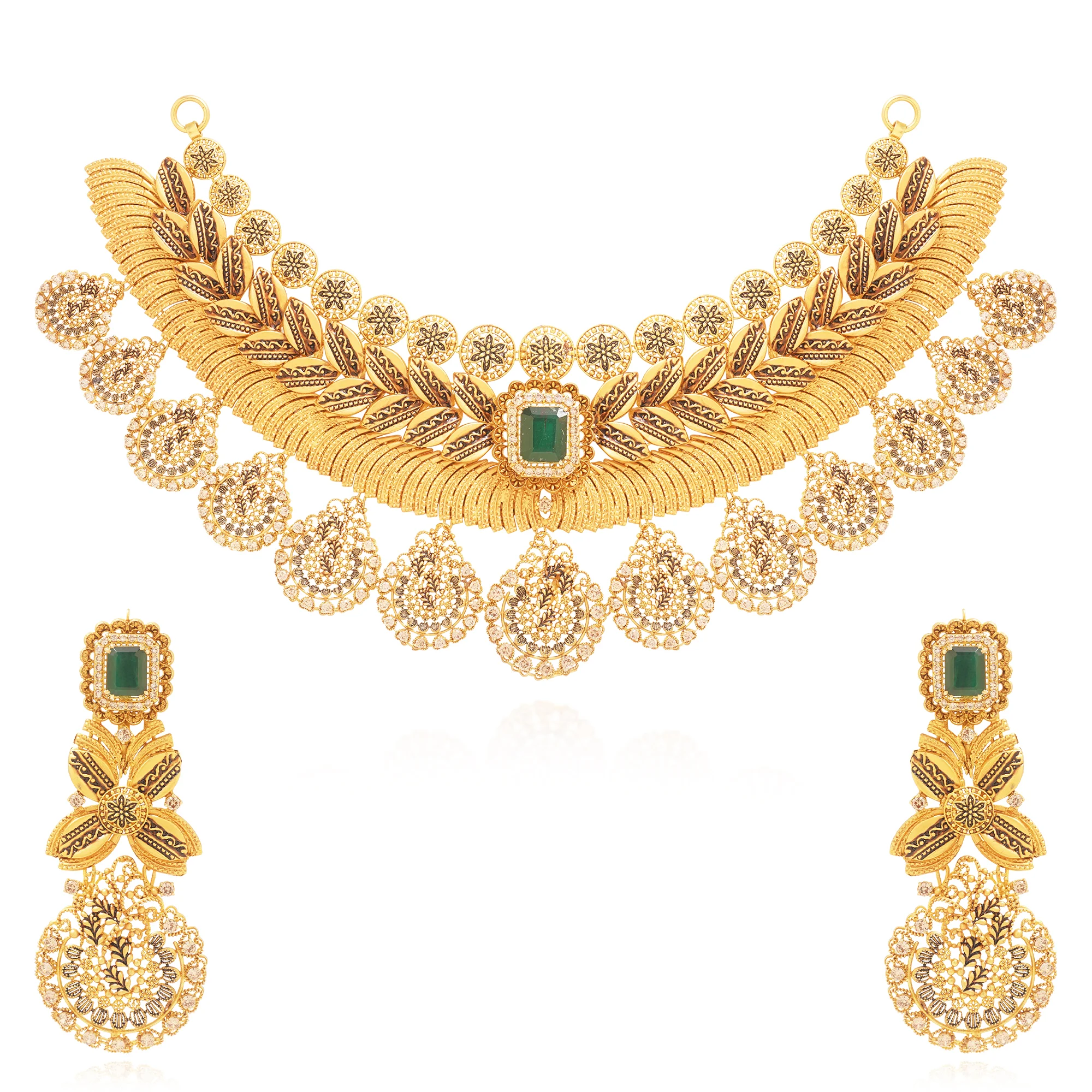 NS01246%201 Collar Necklace in 21K Gold