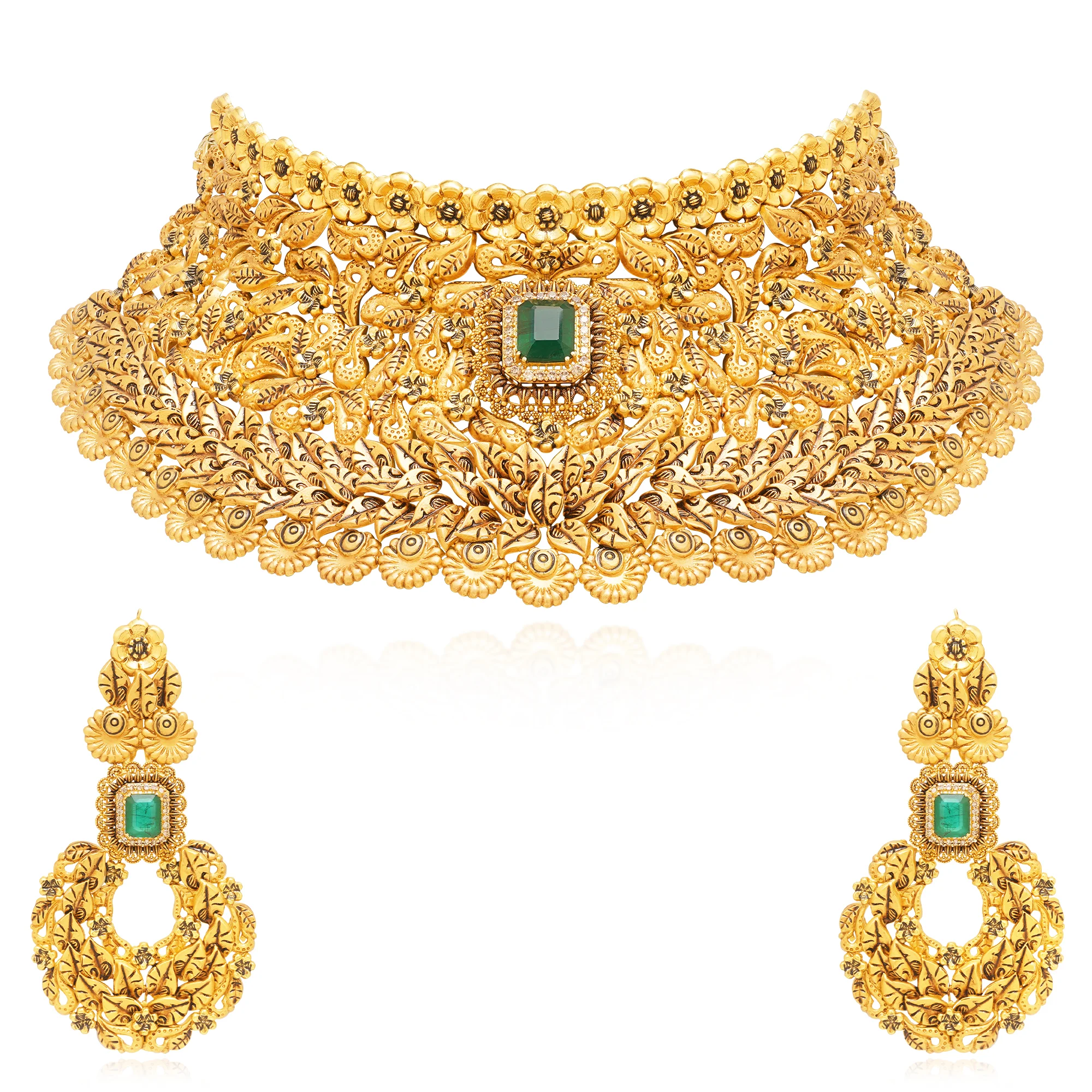 NS01251%201 Choker Necklace in 21K Gold