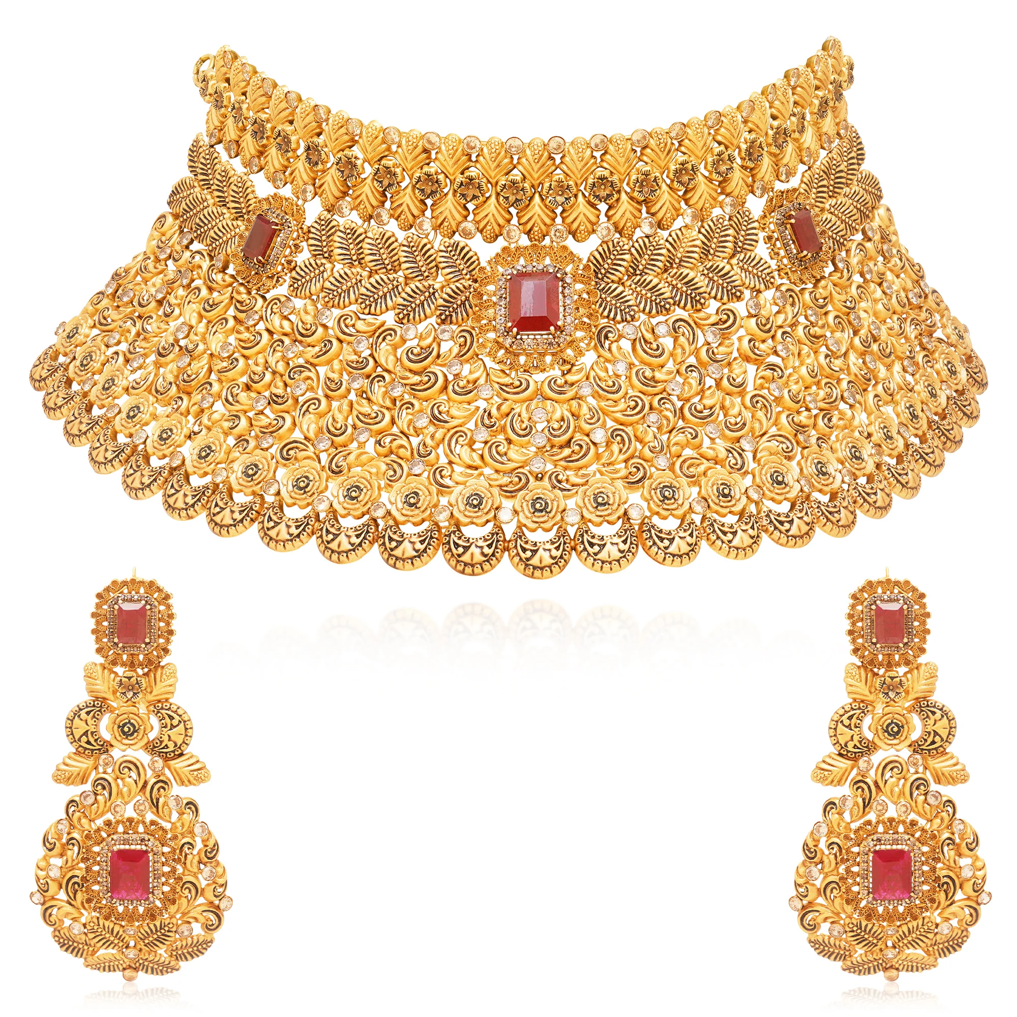 NS01253%201 Choker Necklace in 21K Gold