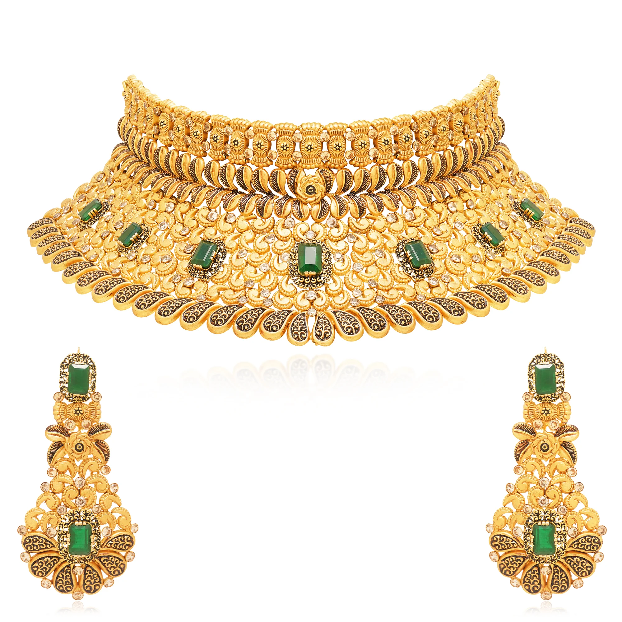 NS01255%201 Choker Necklace in 21K Gold