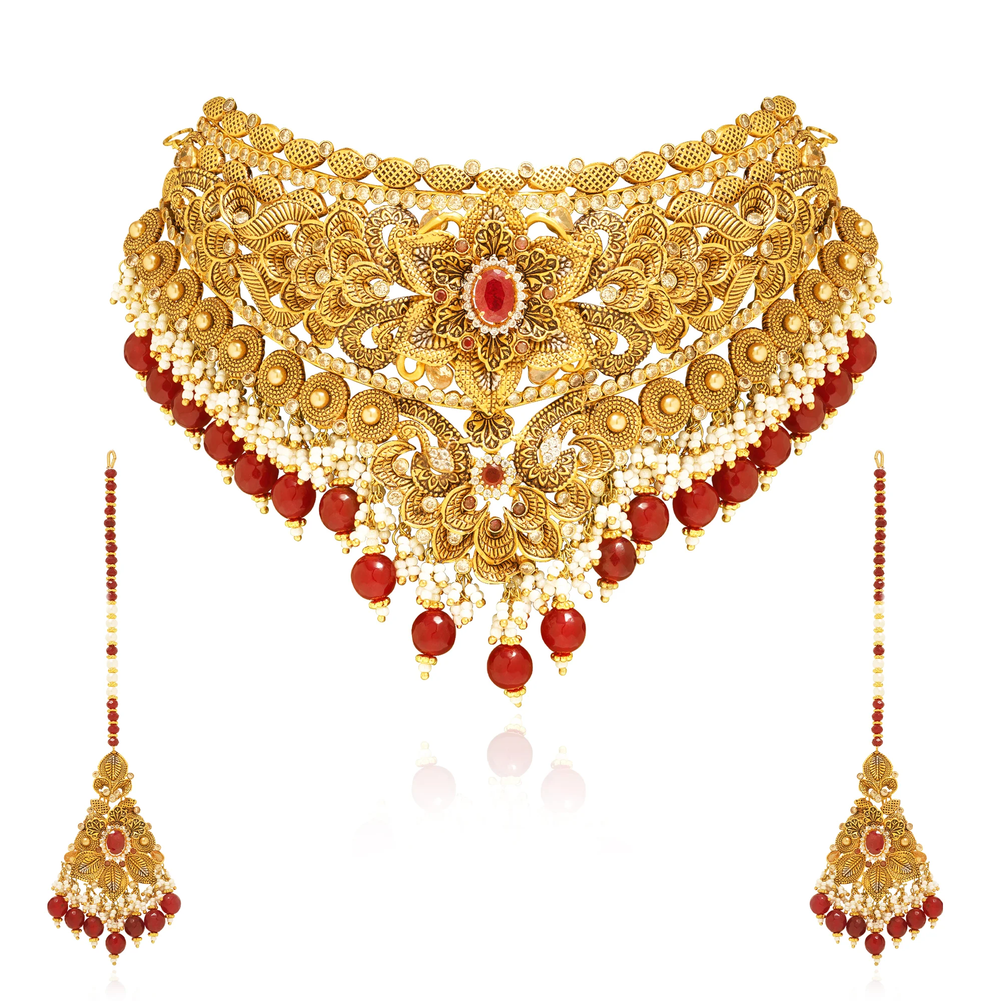 NS01271%201 Choker Necklace in 21K Gold