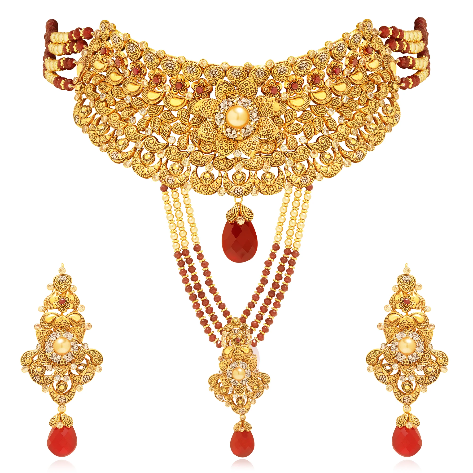 NS01277%20 %20ML00085%201 Necklace Set in 21k gold