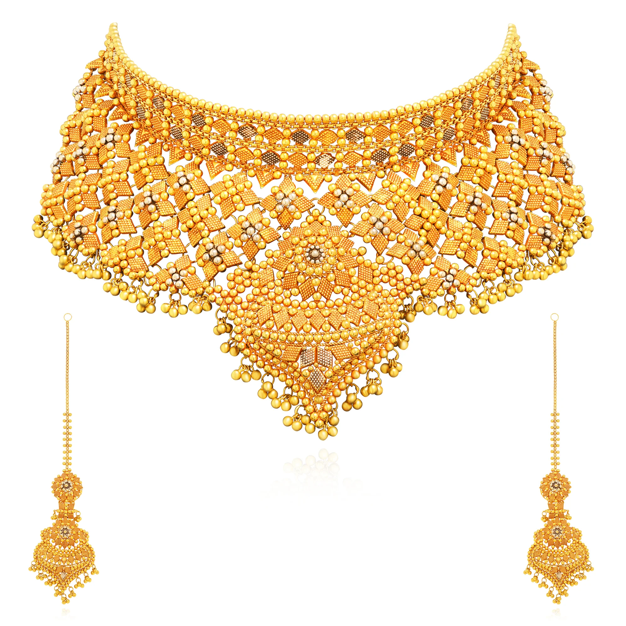 NS01281%201 Choker Necklace in 21K Gold
