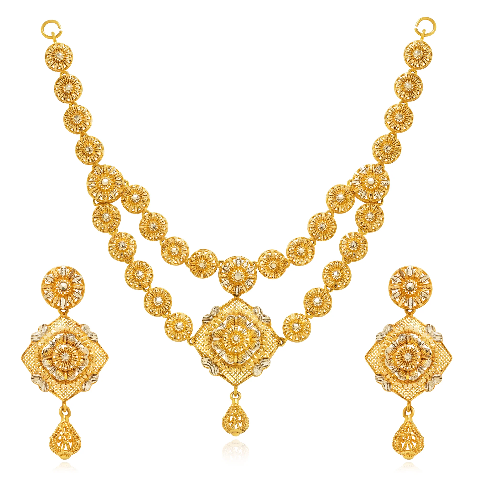NS01284%201 Multi-Strand Necklace in 21K Gold