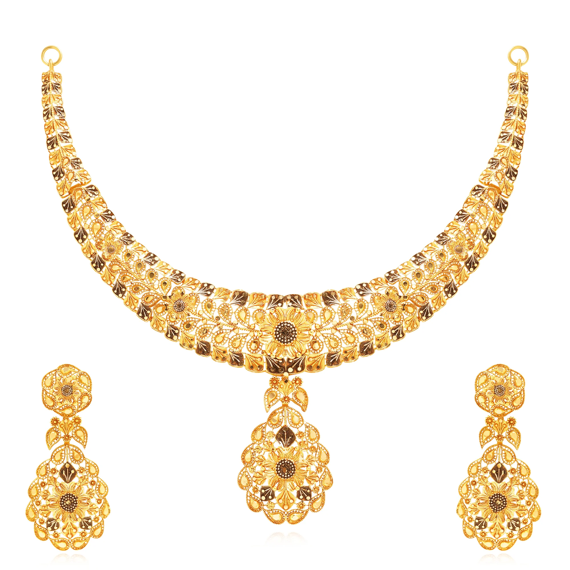 NS01311%201 Collar Necklace in 21K Gold