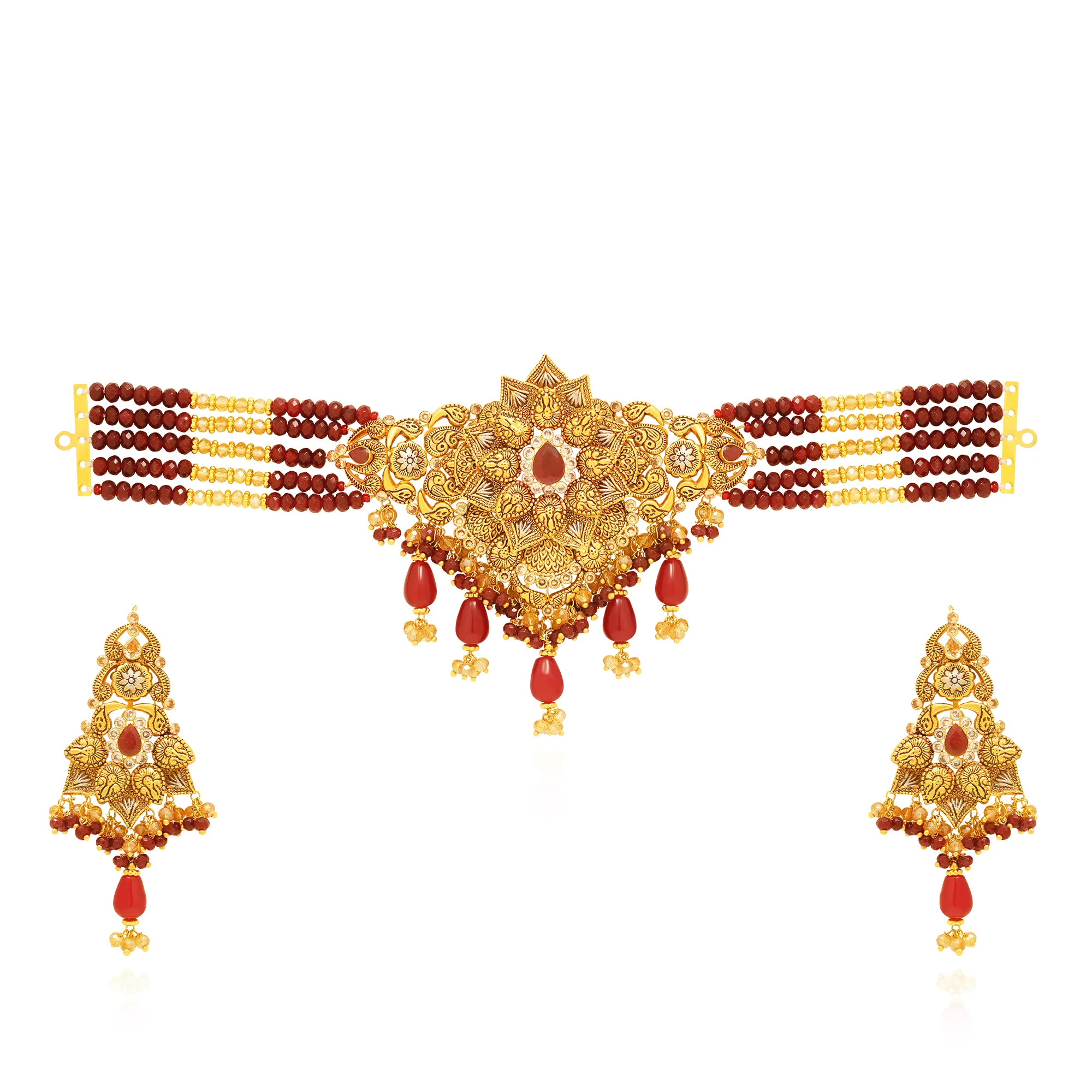NS01319%201 Choker Necklace in 21K Gold