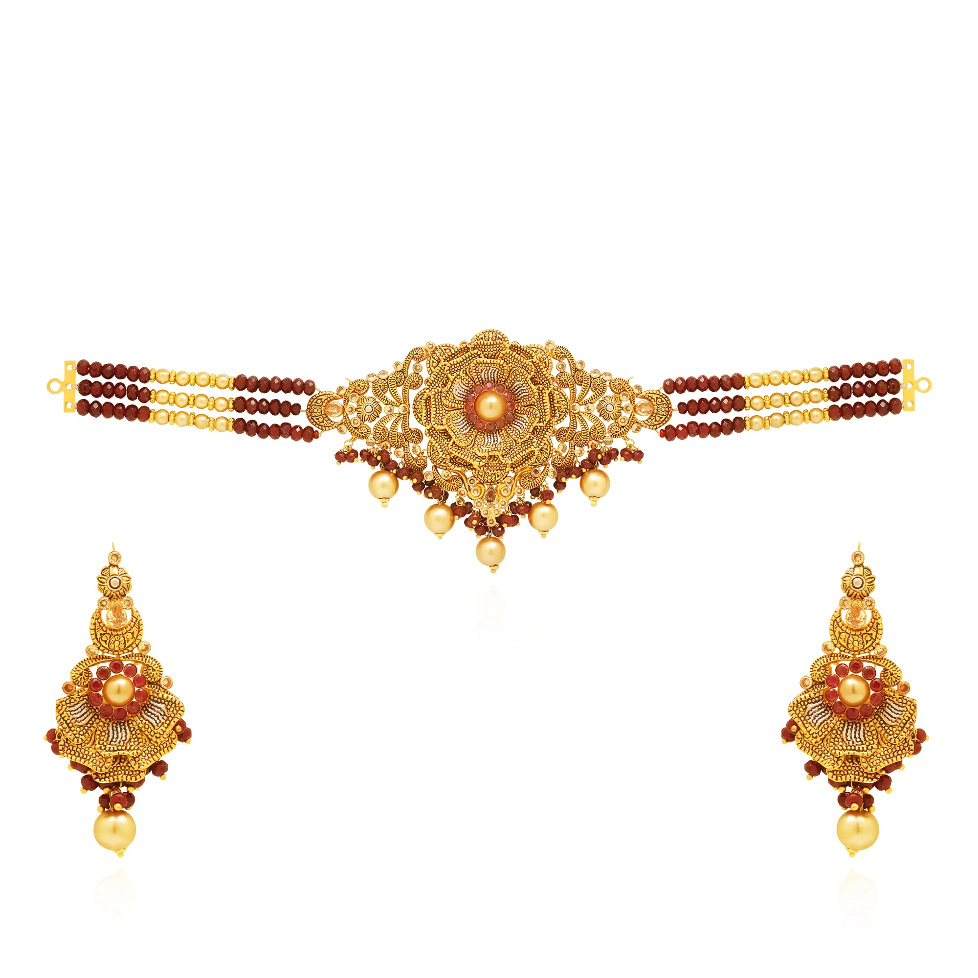 NS01320%201 Choker Necklace in 21K Gold