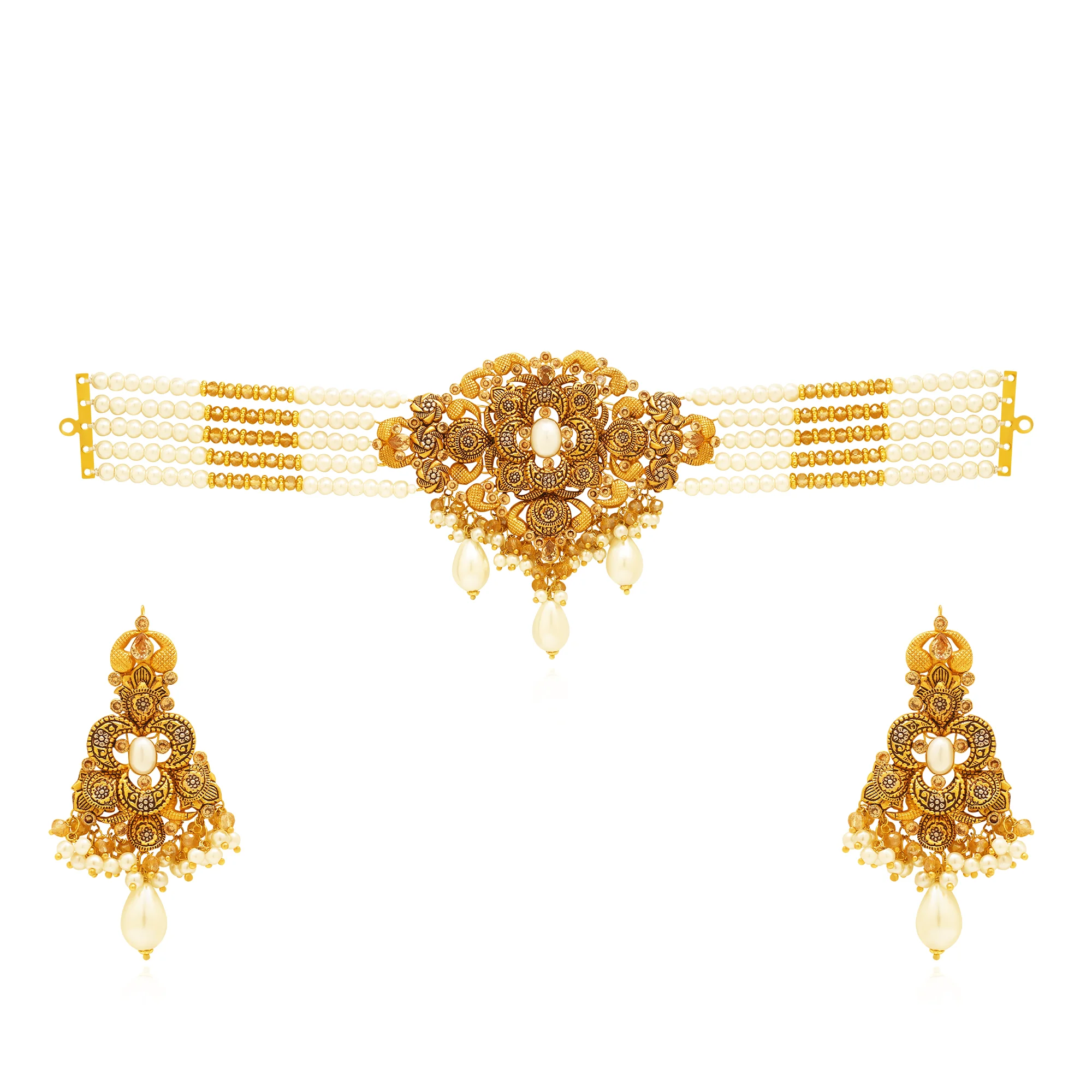 NS01321%201 Choker Necklace in 21K Gold