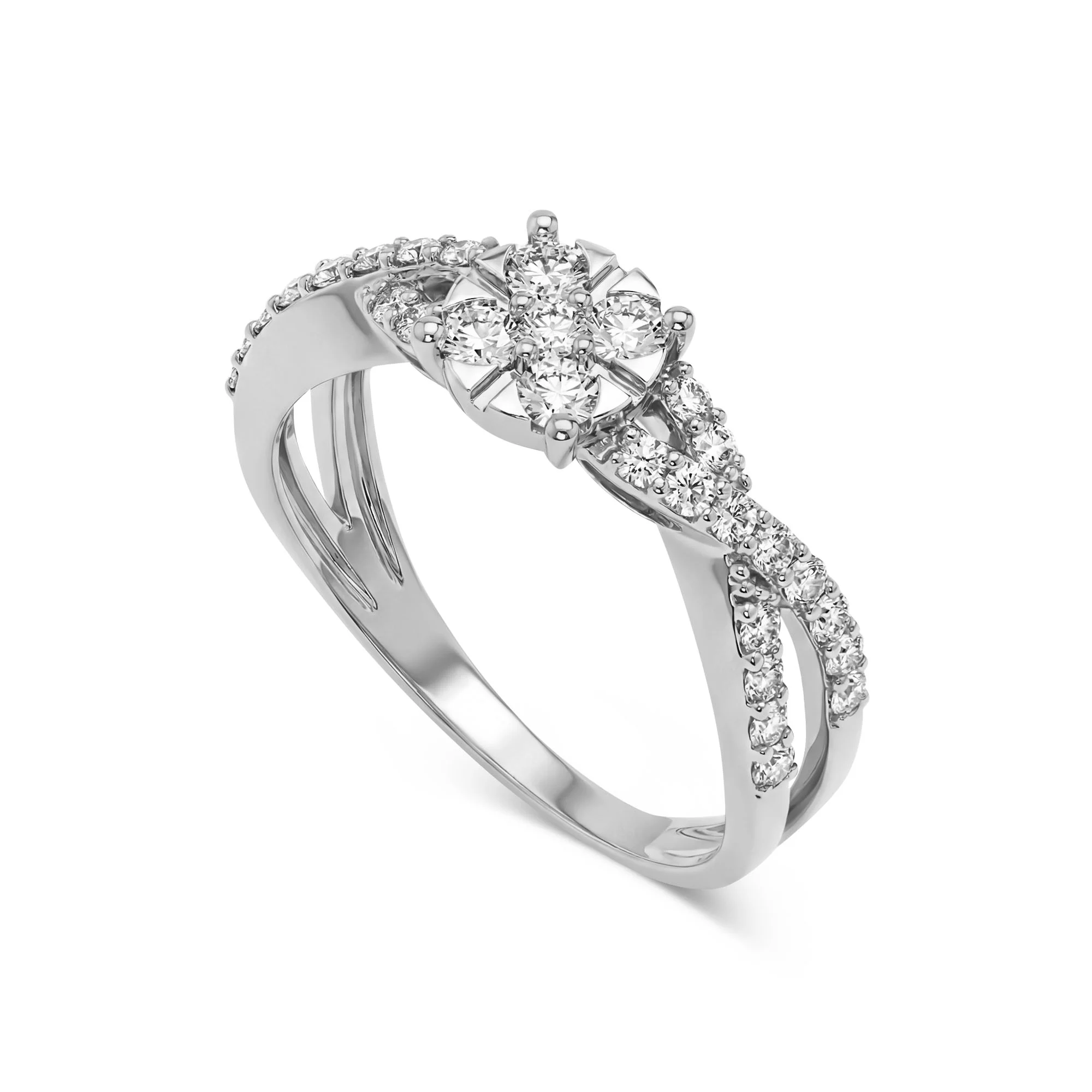 RG00802 Cluster Ring in 21K Gold