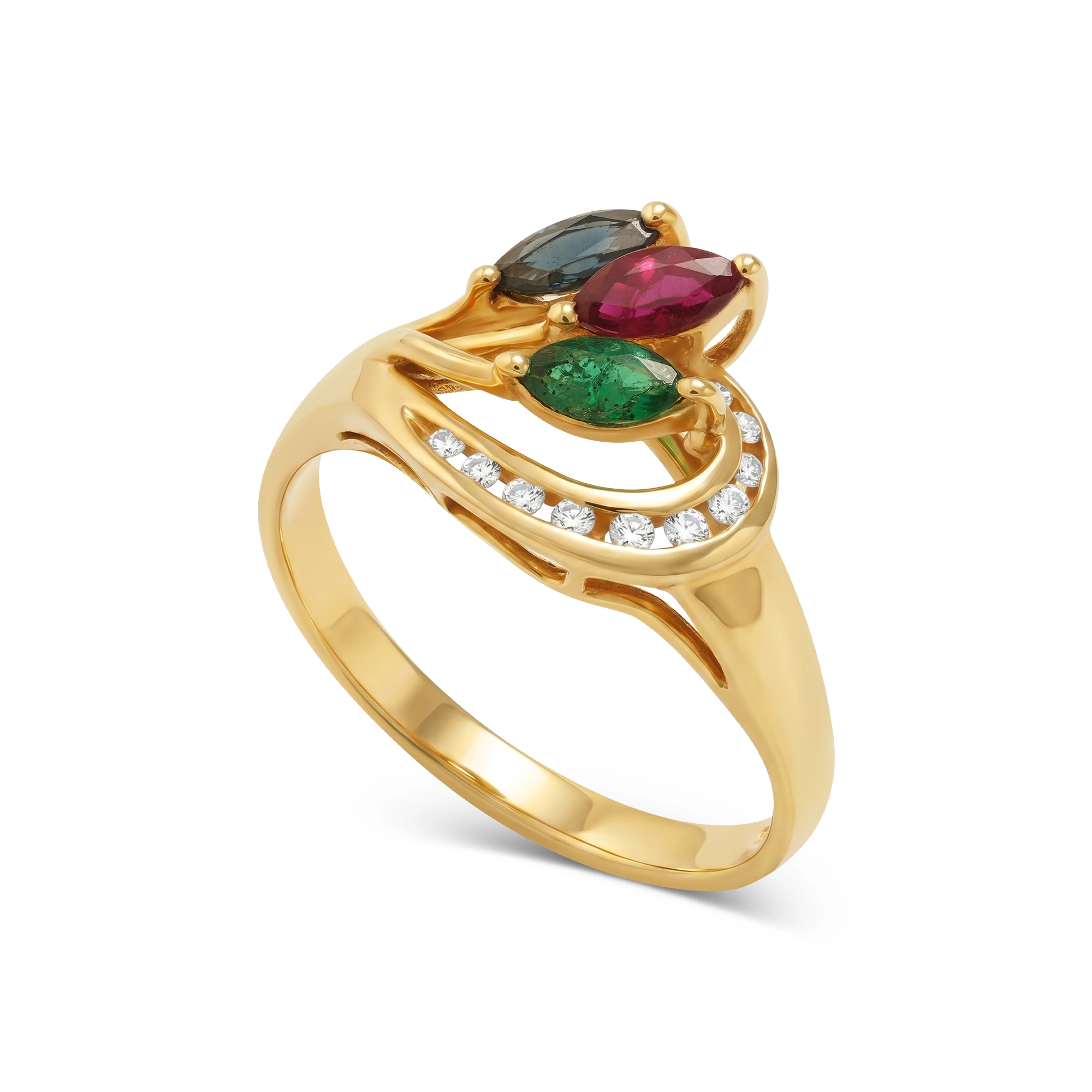 RG01423%201 Cluster Ring in 18K Gold