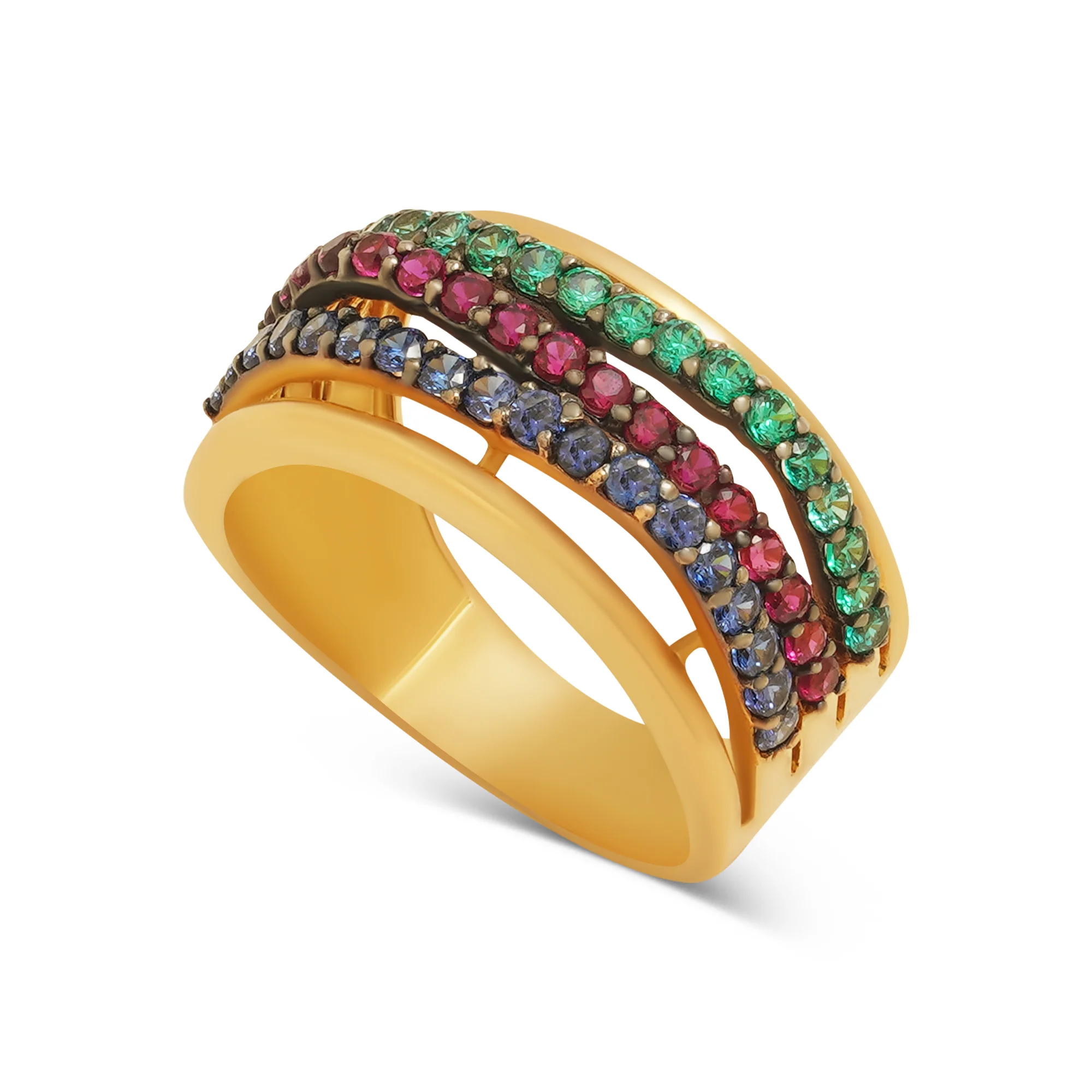 RG01859 Trilogy Ring in 21K Gold