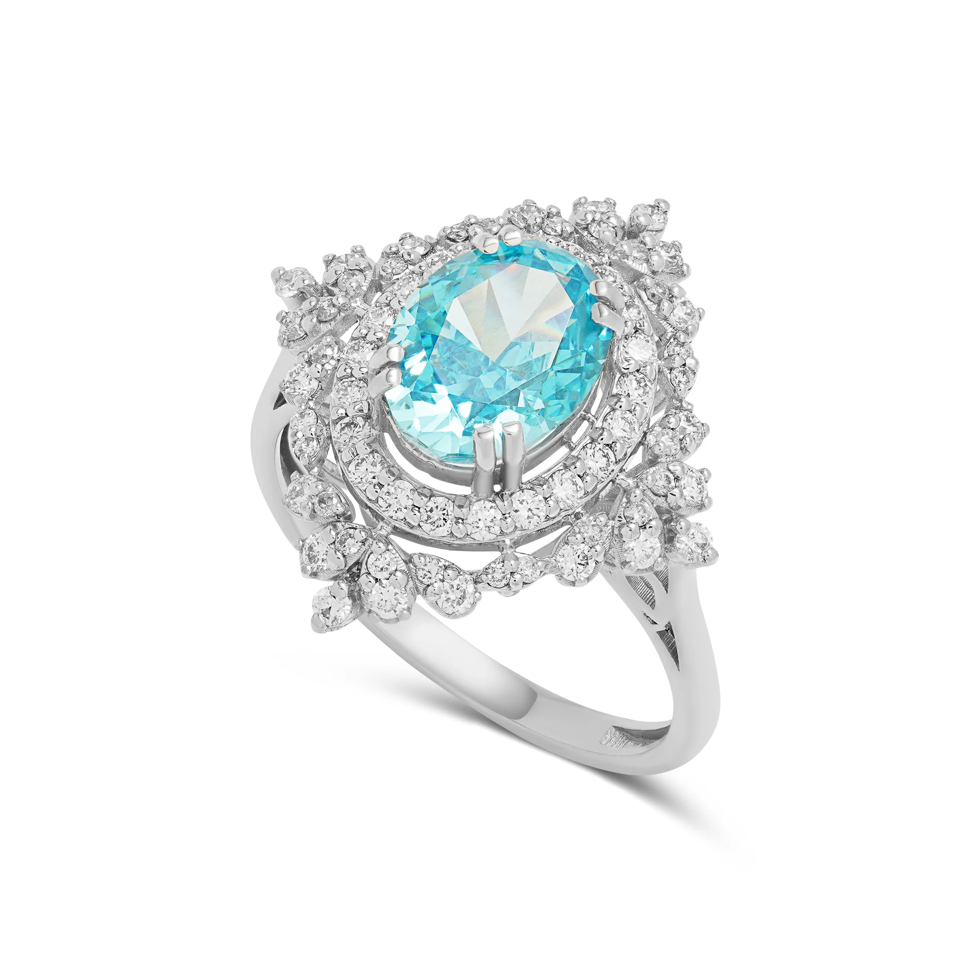 RG03244 1 Ring in 18K Gold with 0.5 Carat Diamonds