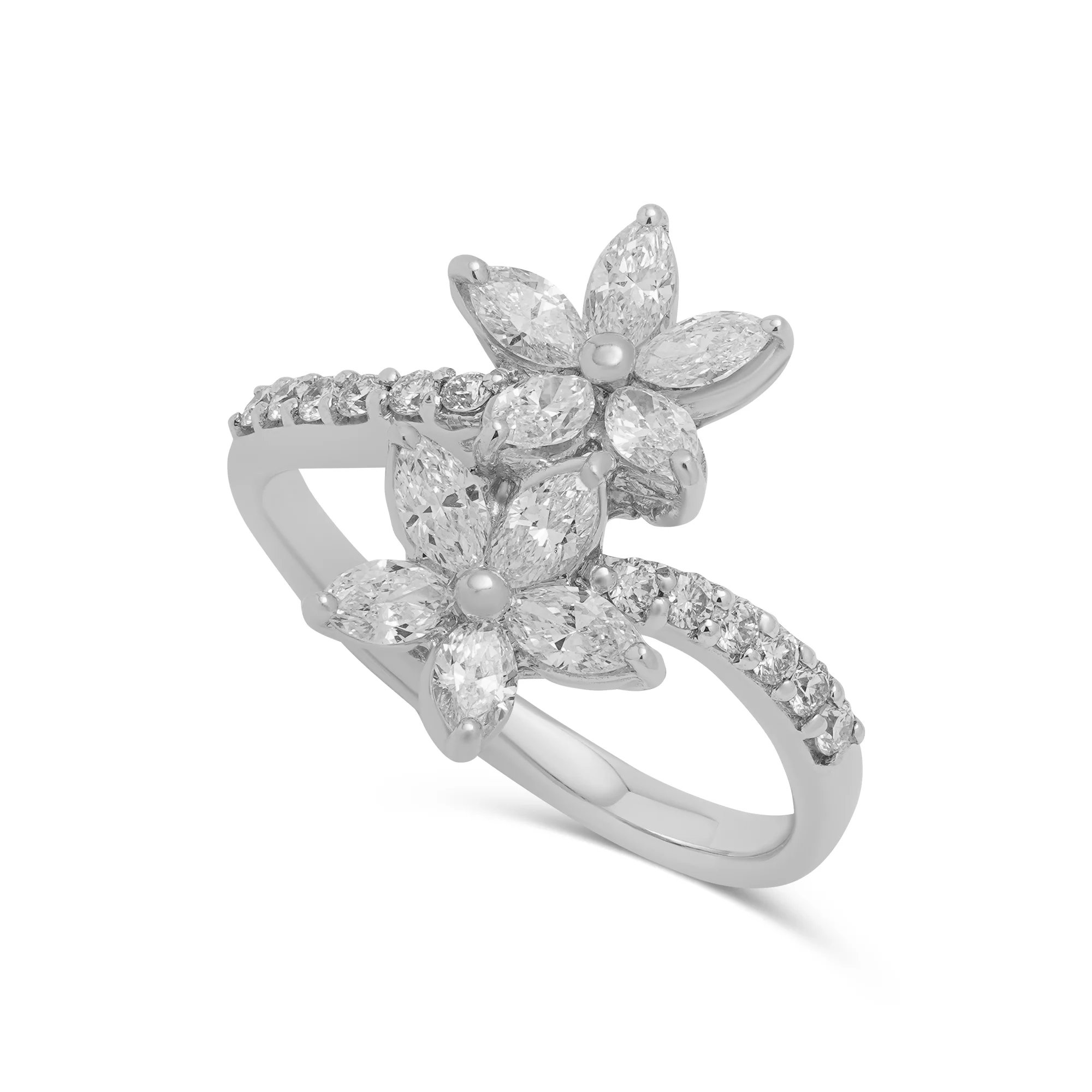 RG03376 Toi et Moi Ring in 18K Gold