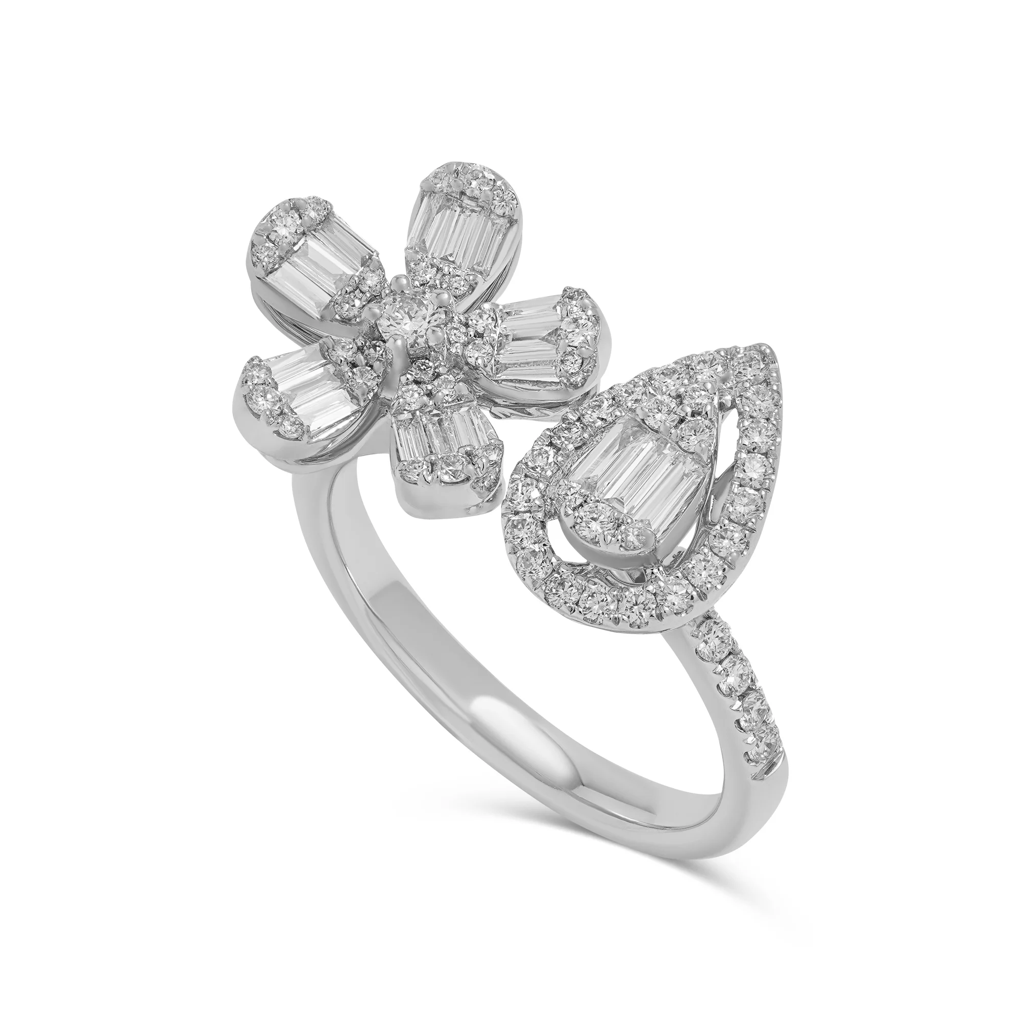RG03381 Toi et Moi Ring in 18K Gold