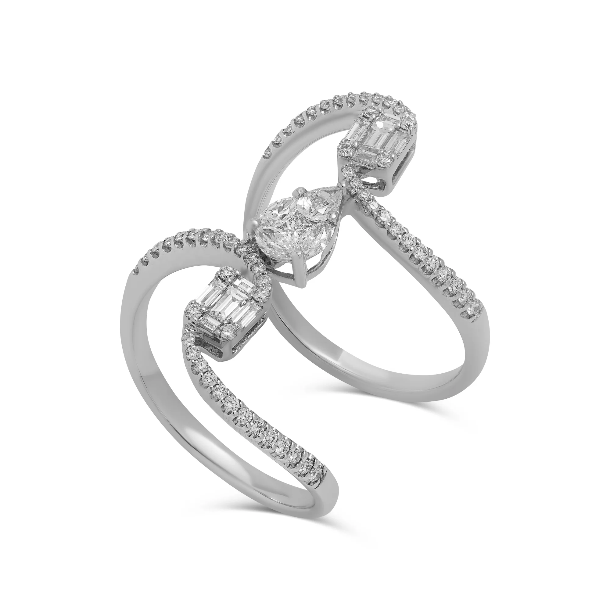 RG03385 Cluster Ring in 18K Gold