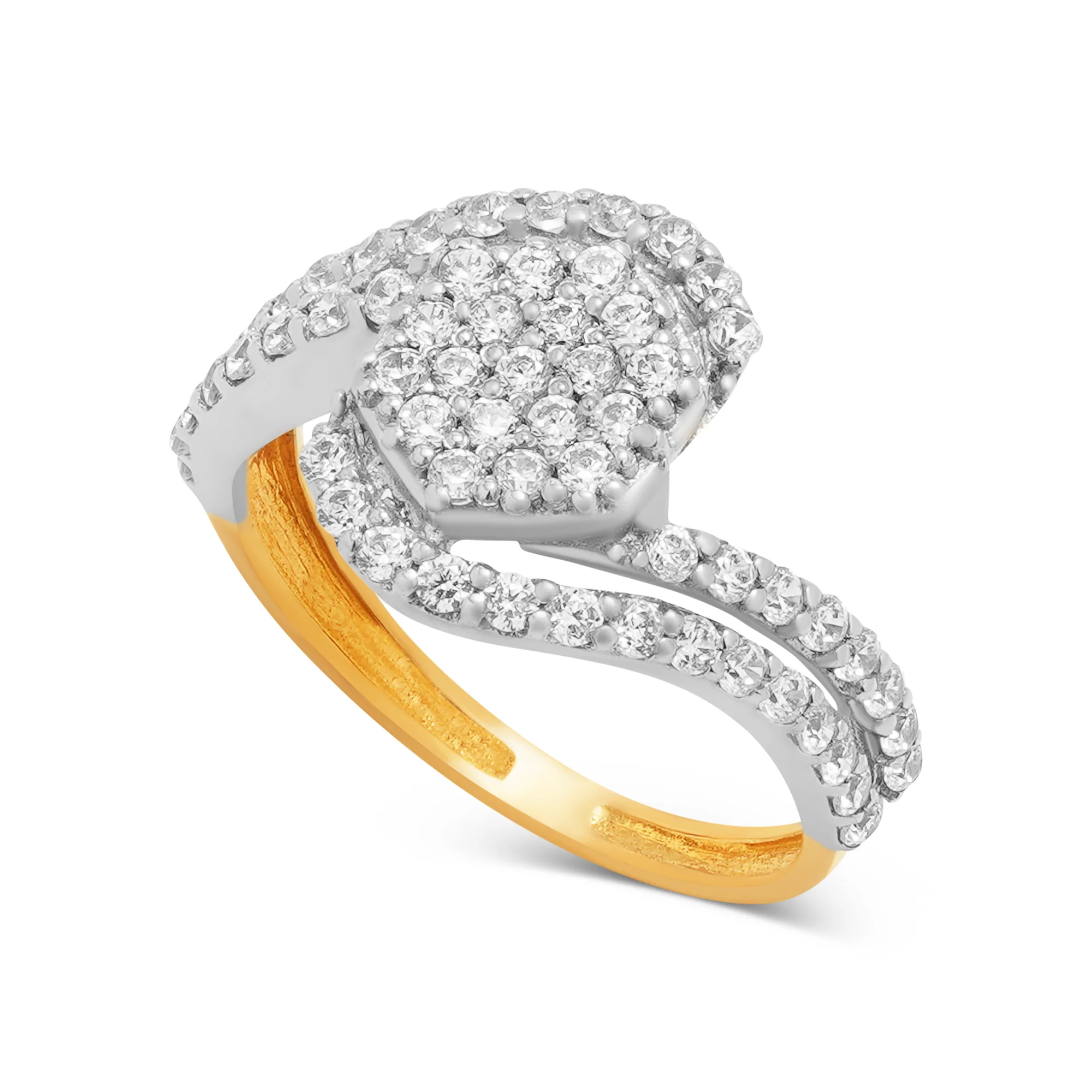 RG03501 Cluster Ring in 21K Gold