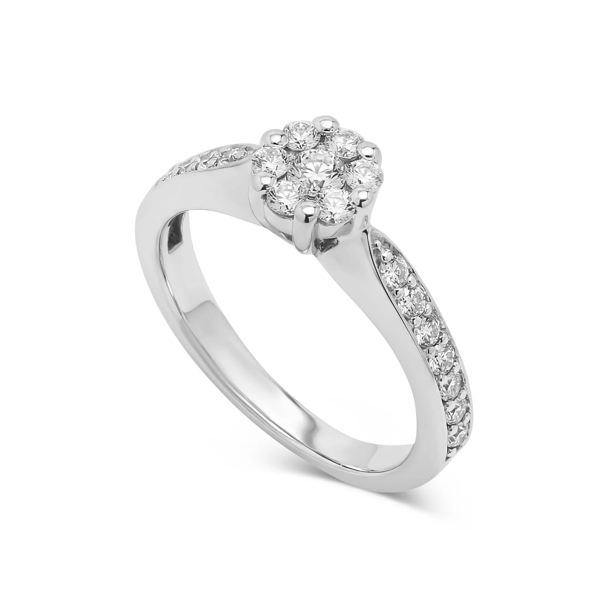 RG04110 Halo Ring in 21K Gold