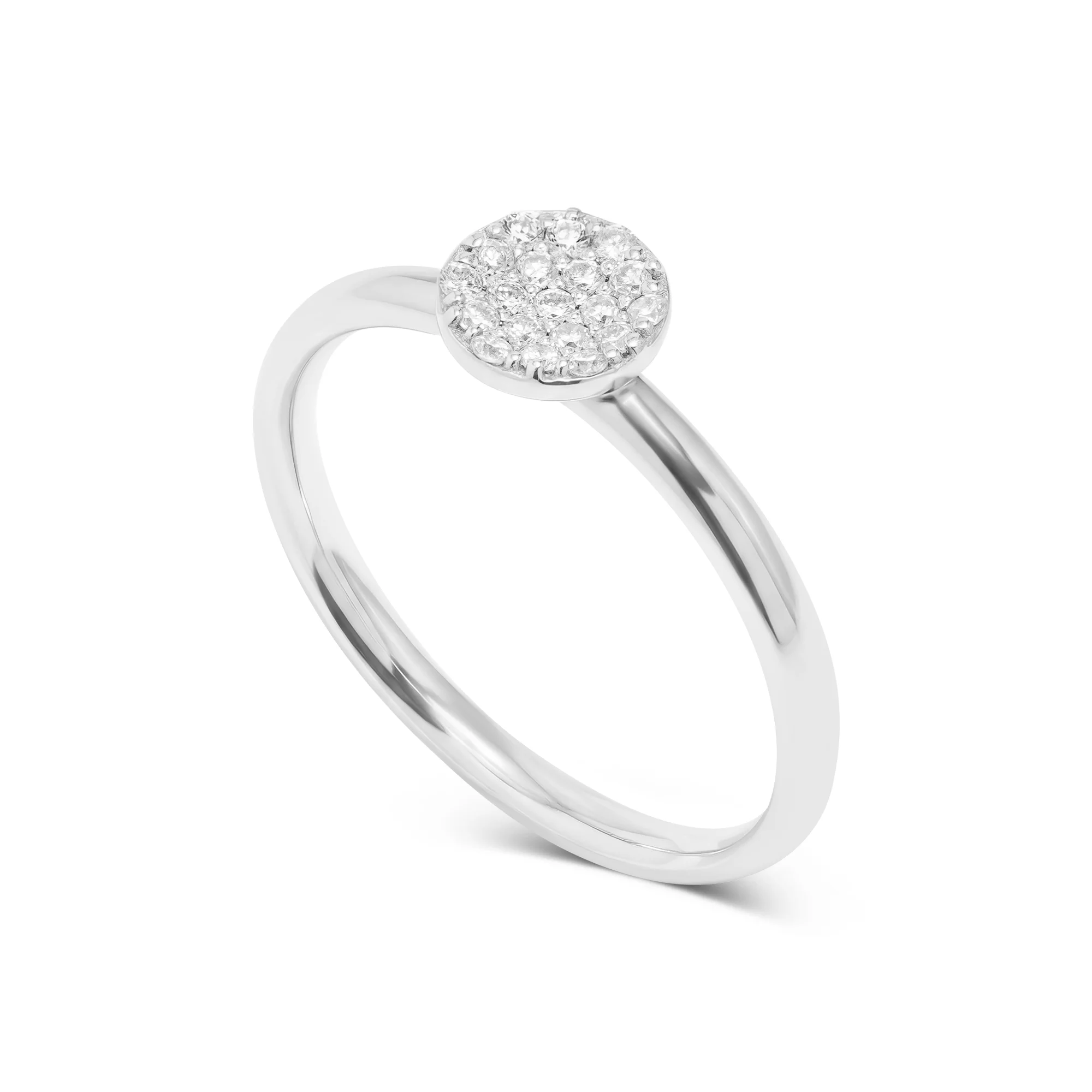 RG04263 Halo Ring in 18K Gold