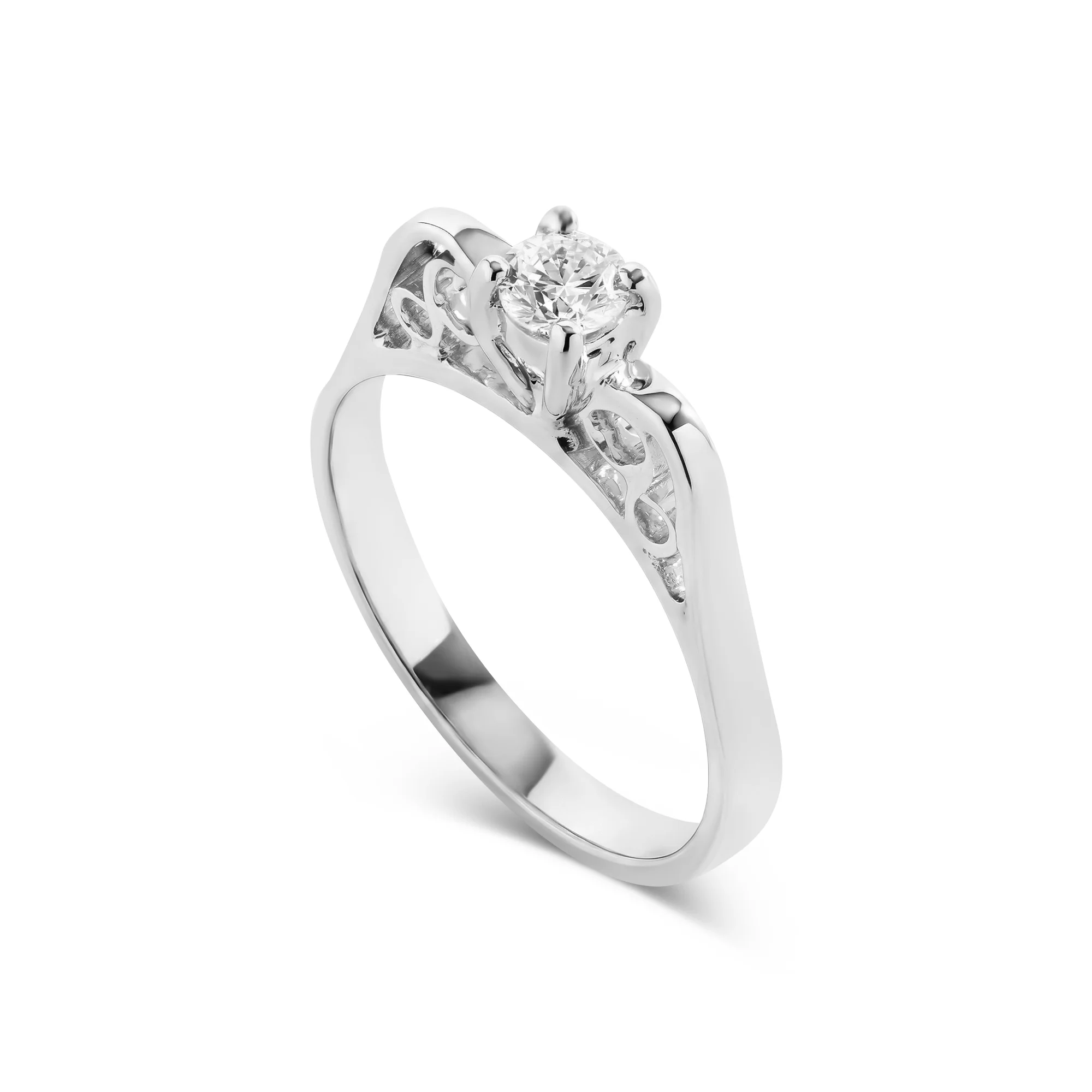 RG04386%201 Solitaire Ring in 18K Gold