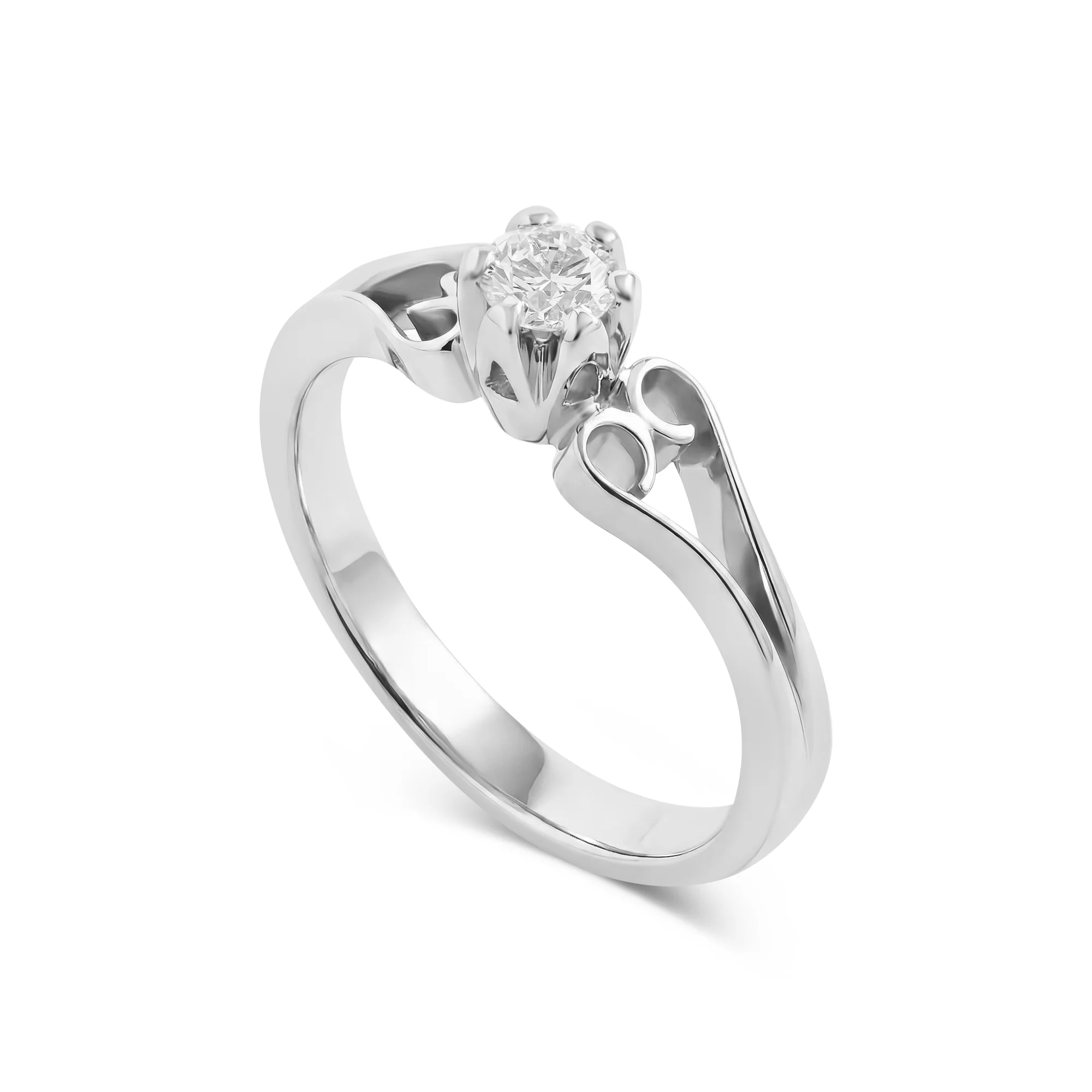RG04429%201 Solitaire Ring in 18K Gold