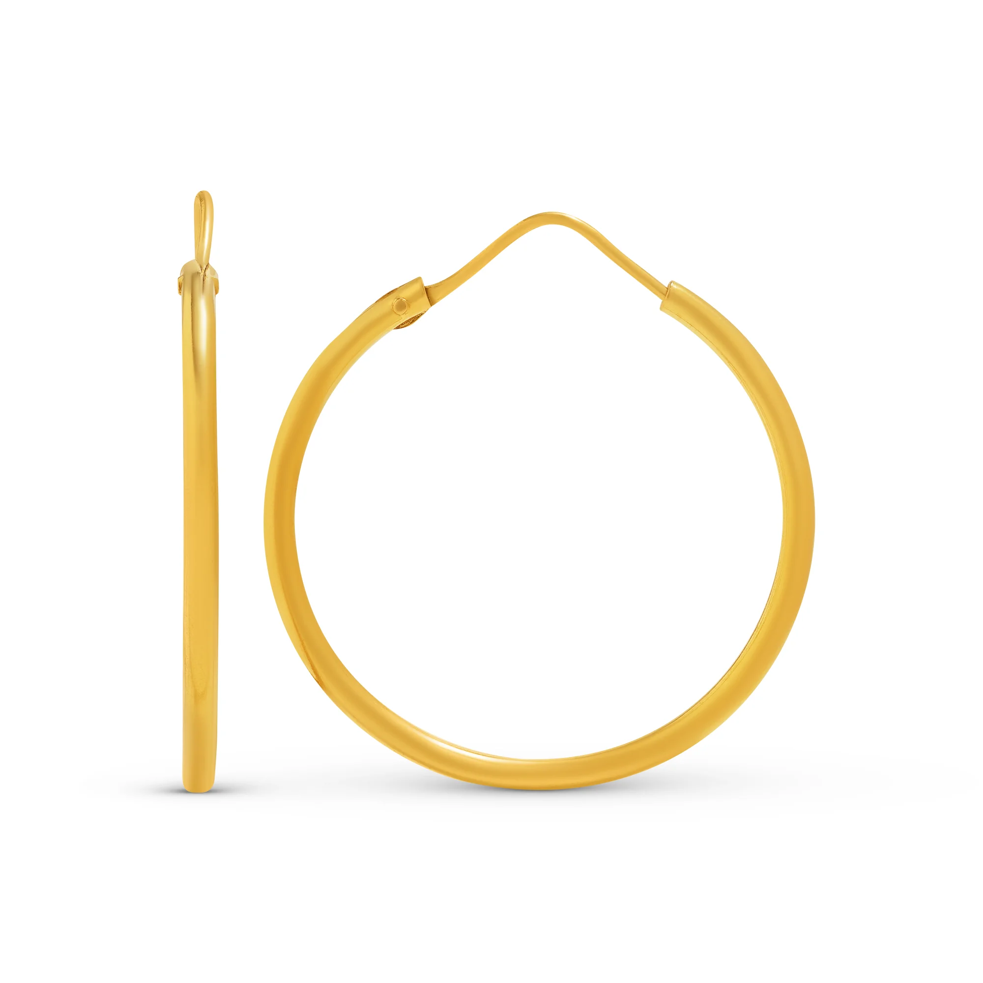 TP00526%201 Hoop Earrings in 21K Gold