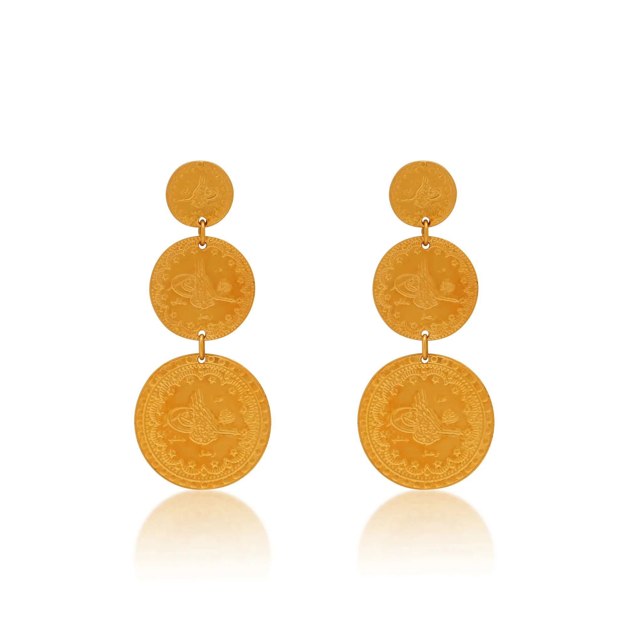 TP02250%201 Dangle earrings in 21K Gold